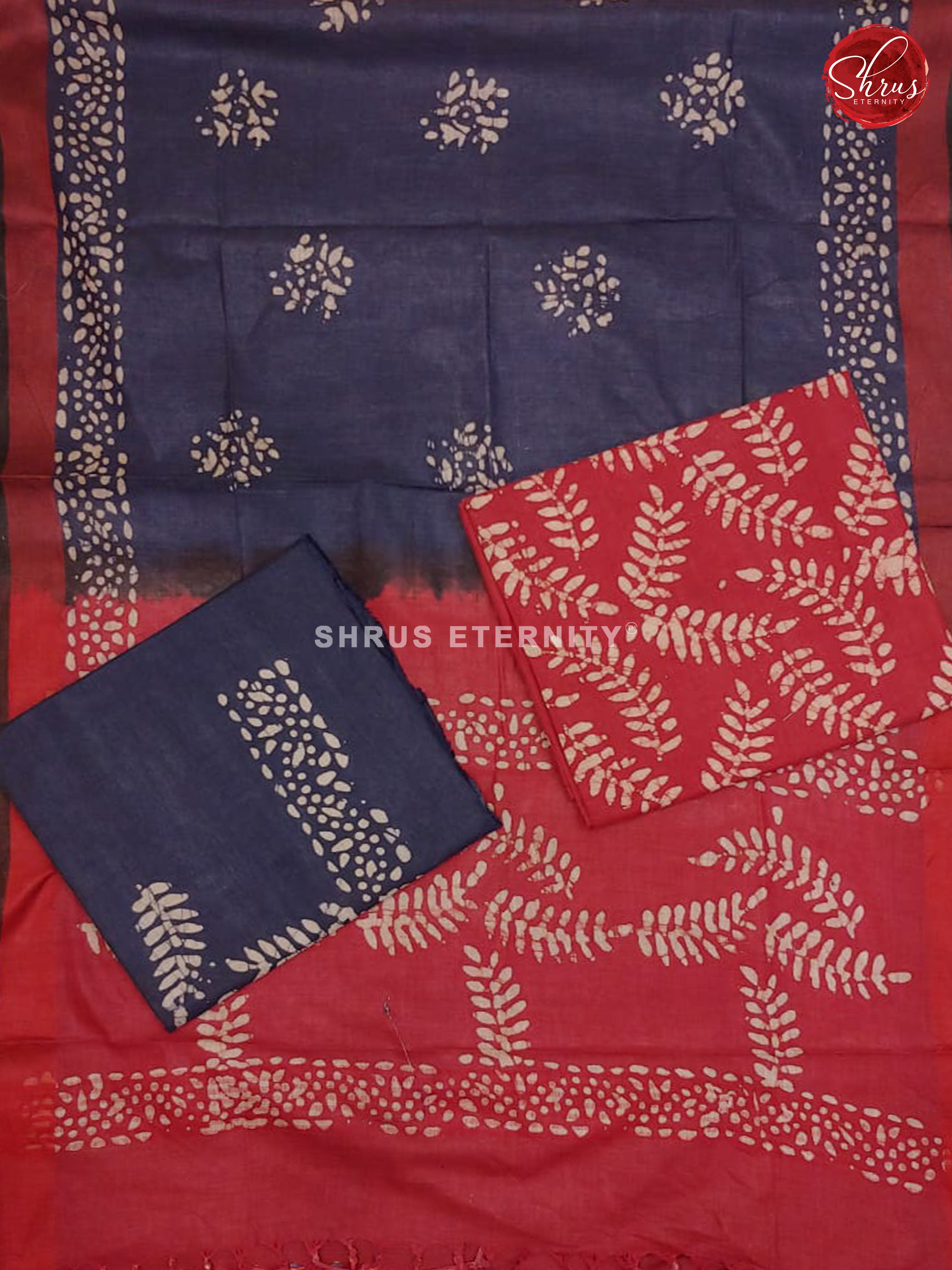 Red & Blue -  Bhatik Salwar - Shop on ShrusEternity.com