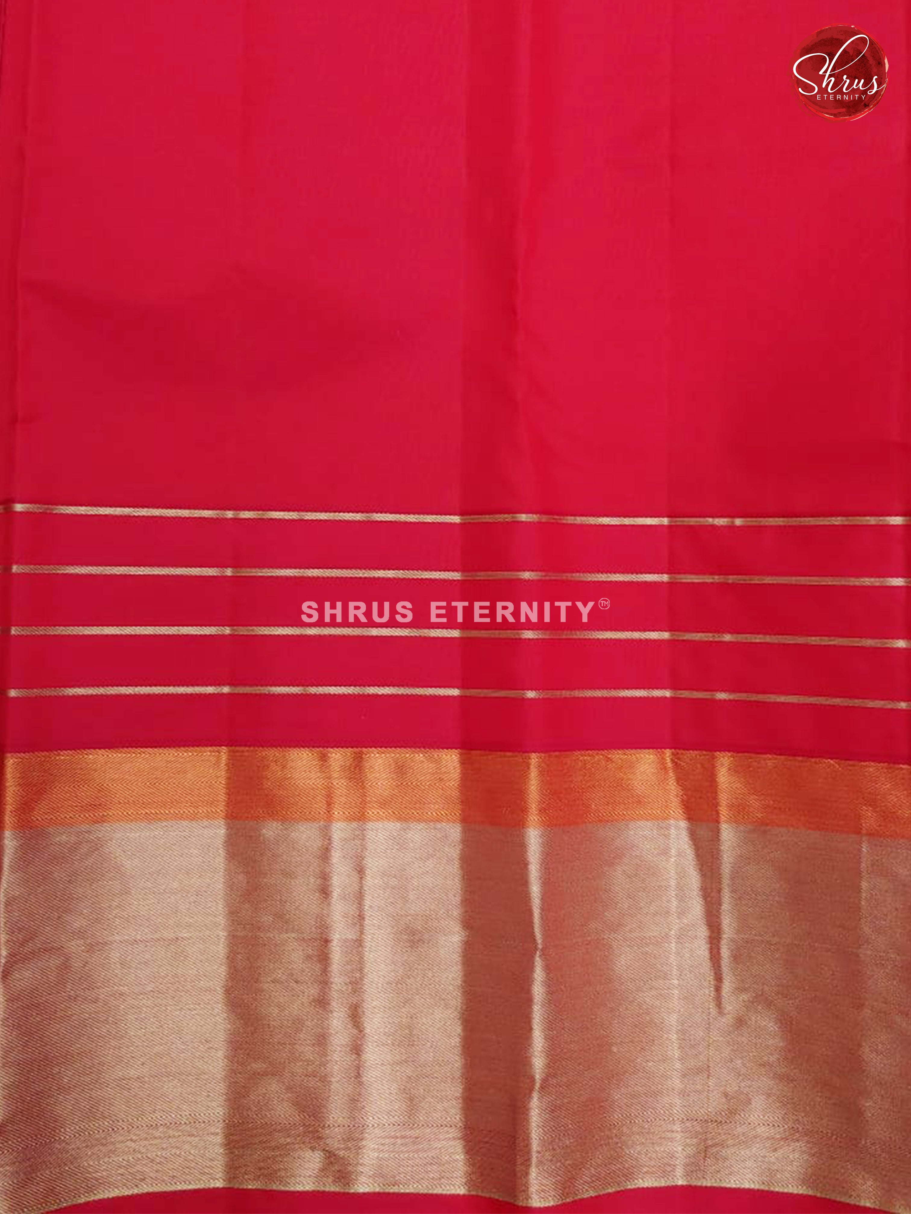 Blue & Candy Pink - Kanchipuram Silk - Shop on ShrusEternity.com