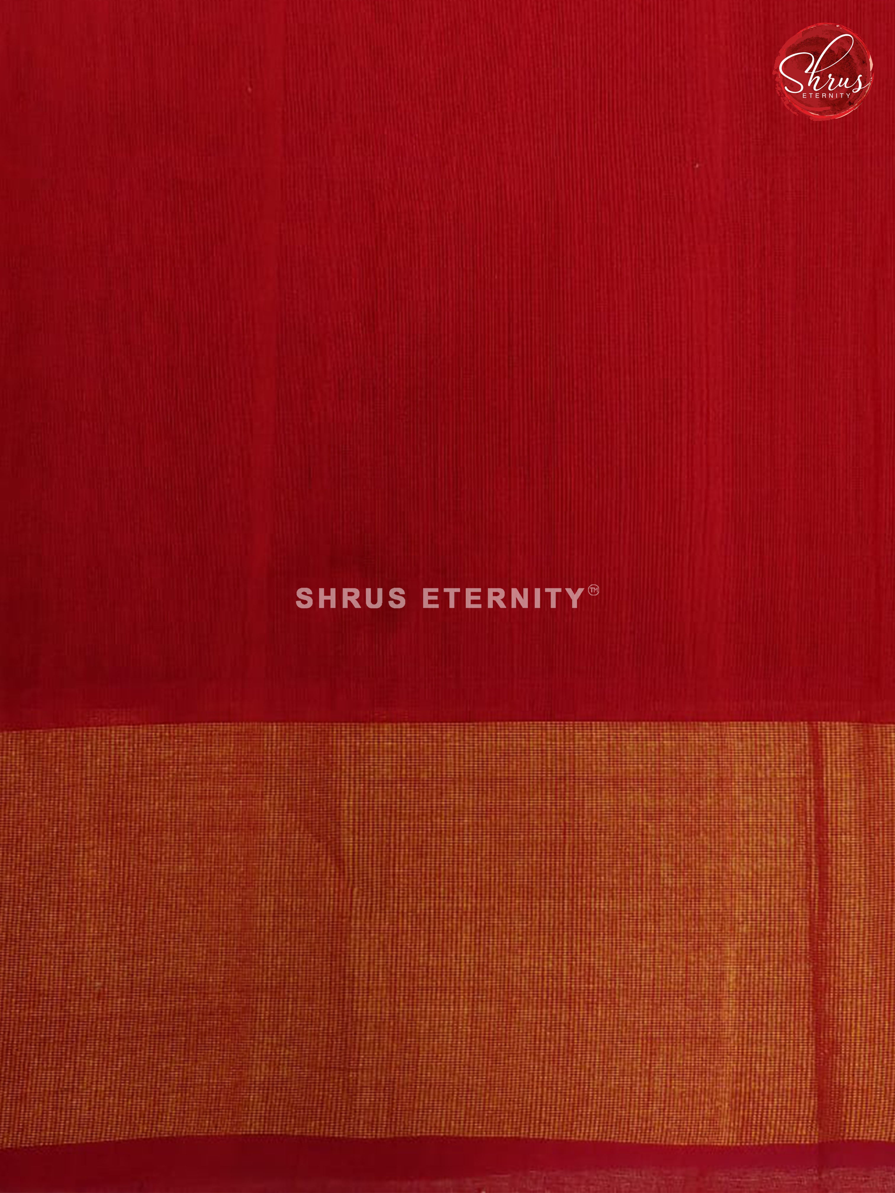 Blue & Red - Pochampally Silk Cotton - Shop on ShrusEternity.com