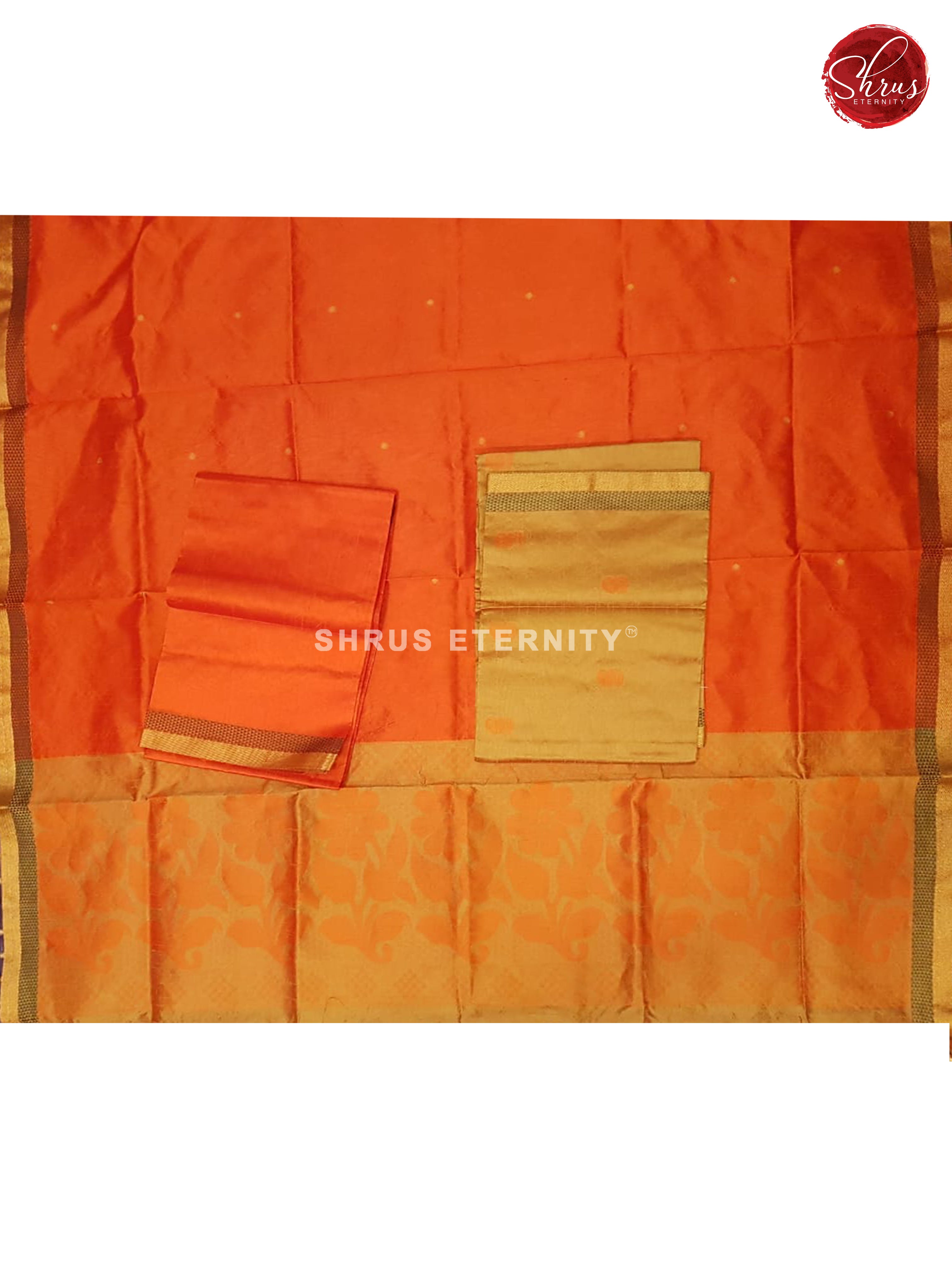 Mustard & Orange - Semi Raw Silk Suit - Shop on ShrusEternity.com