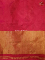 Cream & Red - Ikkat Silk - Shop on ShrusEternity.com