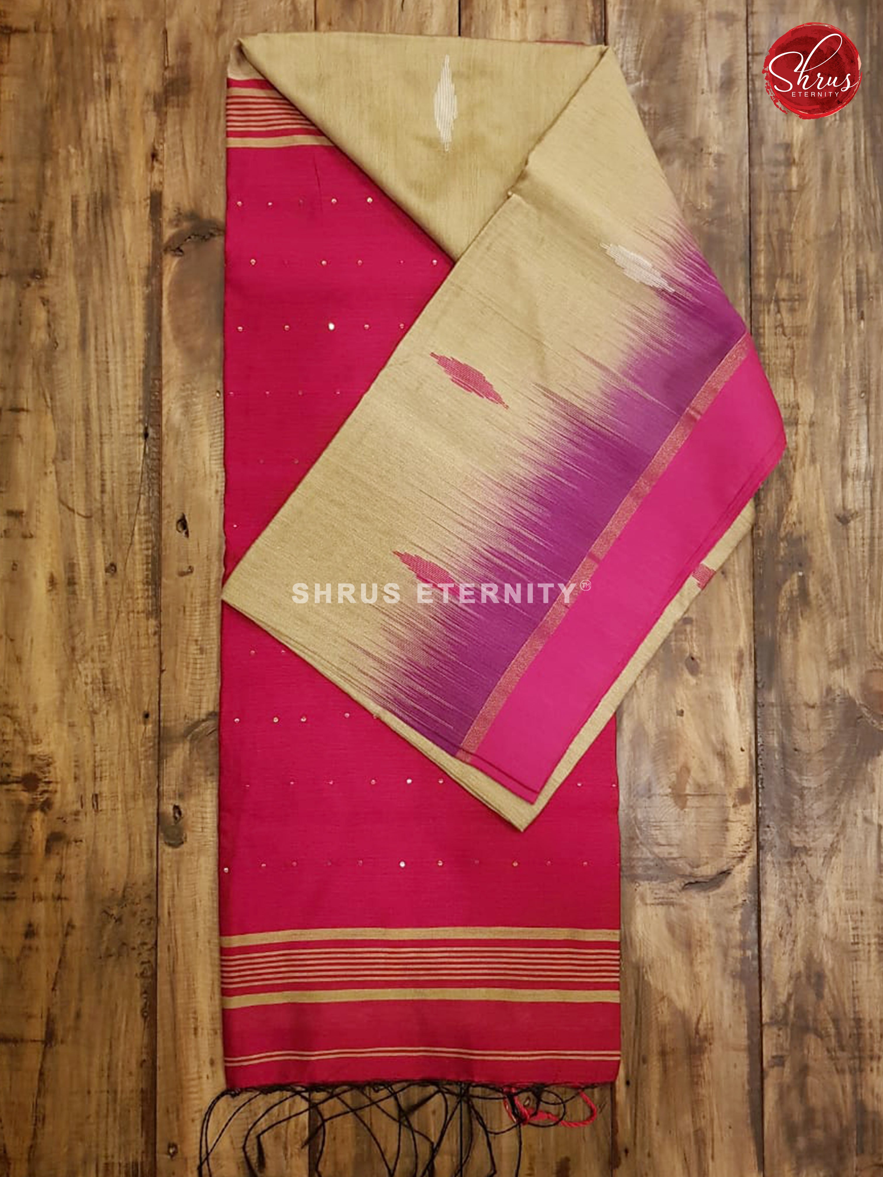 Biscuit & Pink - Bengal Cotton - Shop on ShrusEternity.com