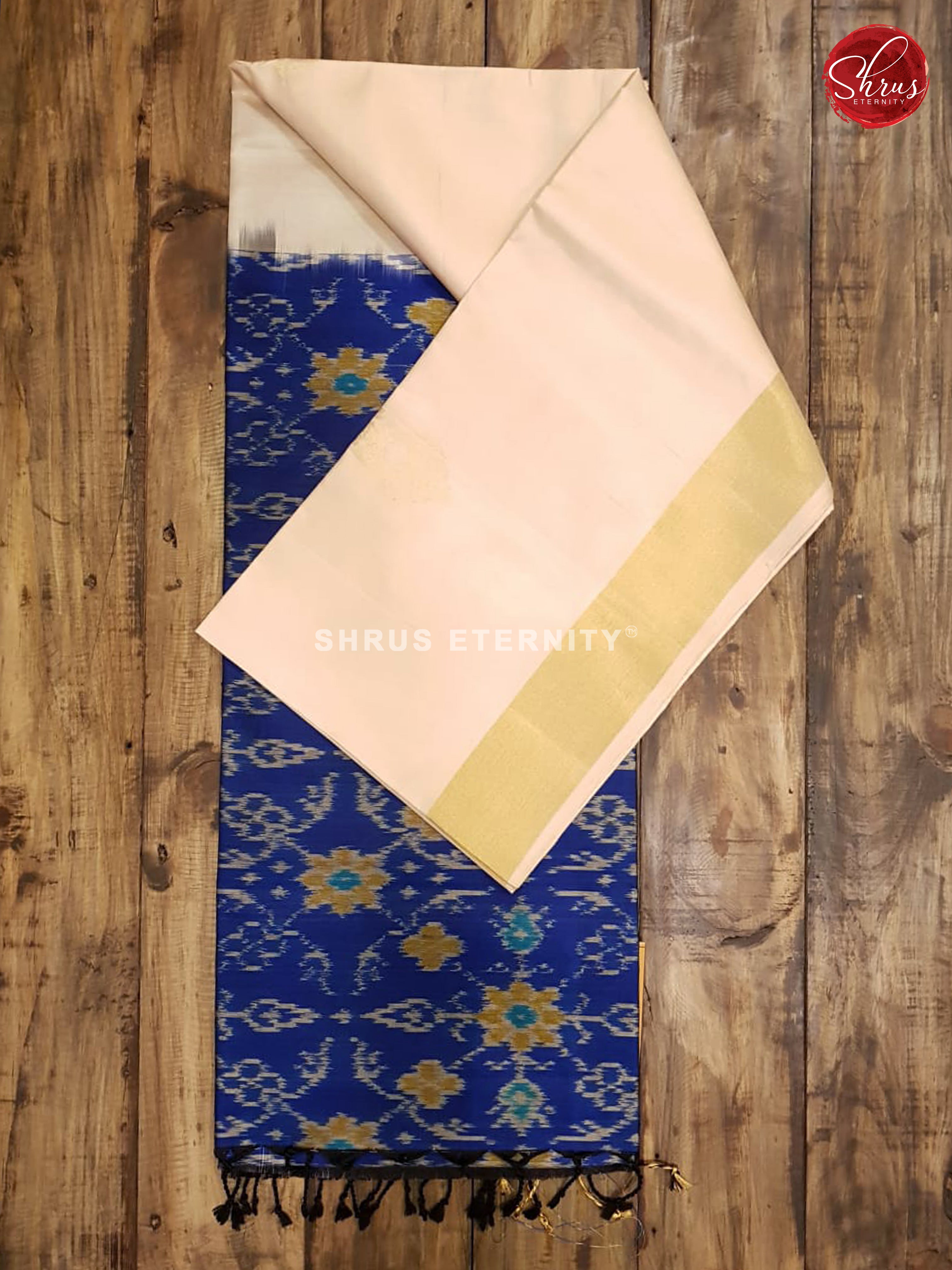 Cream & Blue - Soft Silk - Shop on ShrusEternity.com