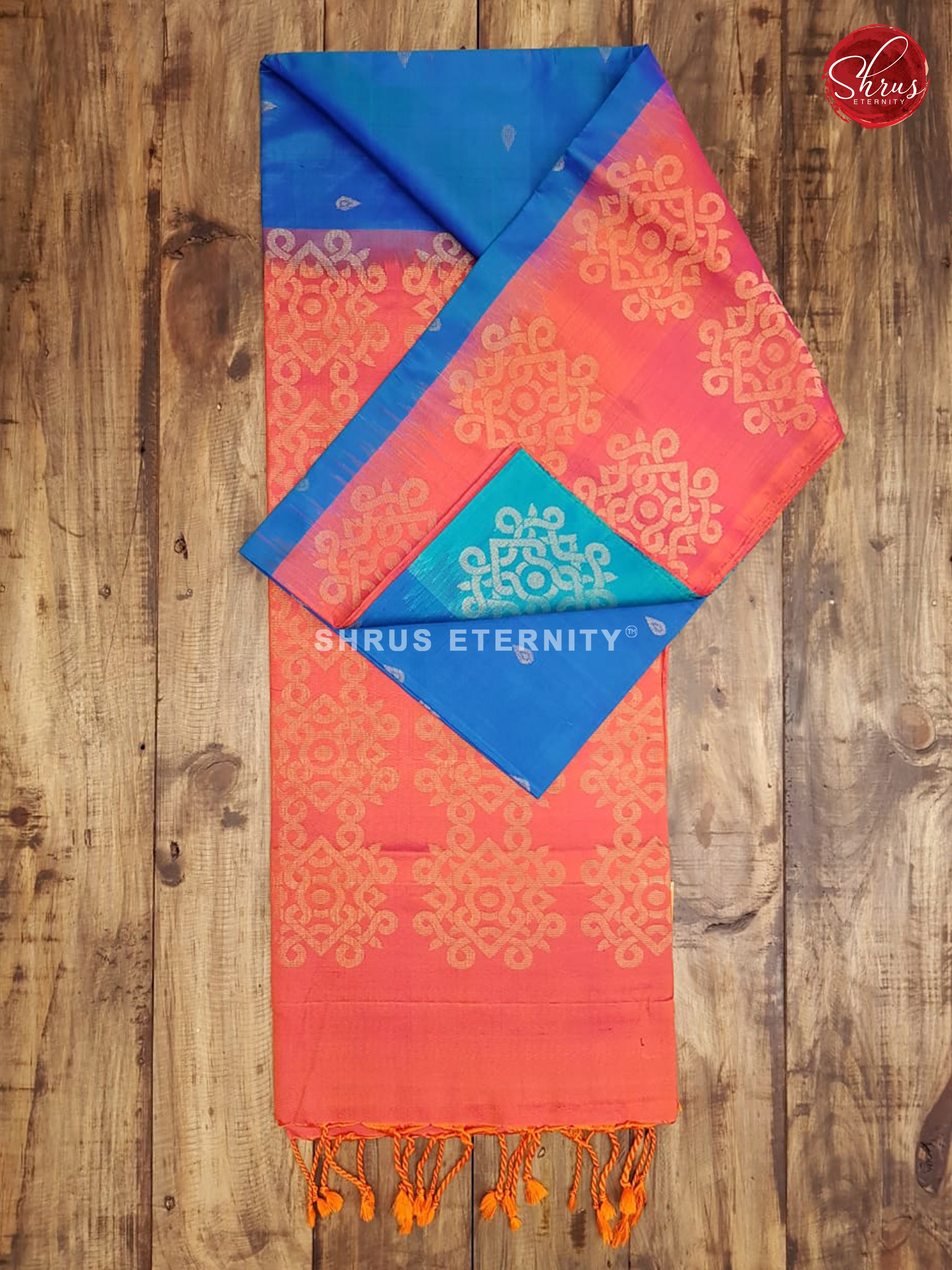 Blue & Orange - Soft Silk - Shop on ShrusEternity.com