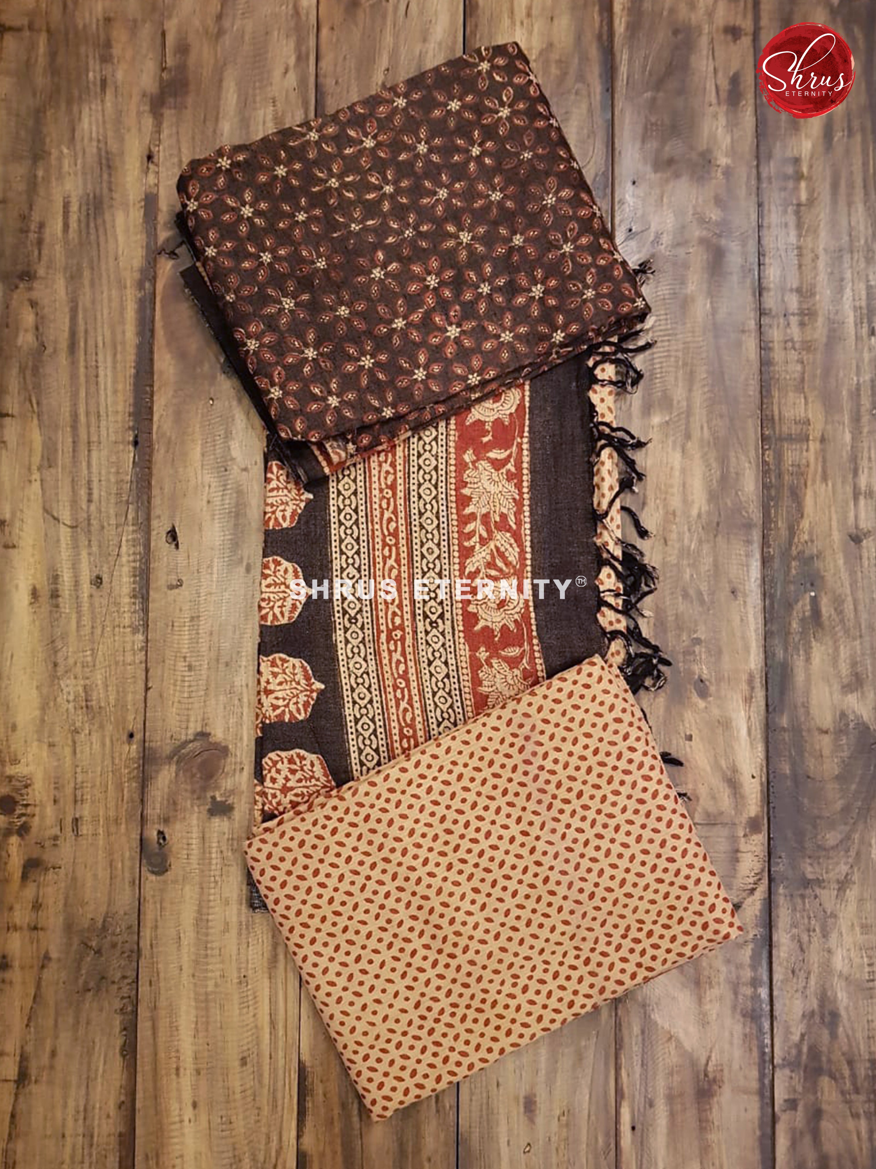 Black & Brick - Khadi Salwar Cotton - Shop on ShrusEternity.com