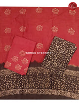 BLACK & RED - BHATIK SUIT - Shop on ShrusEternity.com