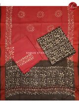 ELEPHANT GREY & RED - BHATIK SUIT - Shop on ShrusEternity.com