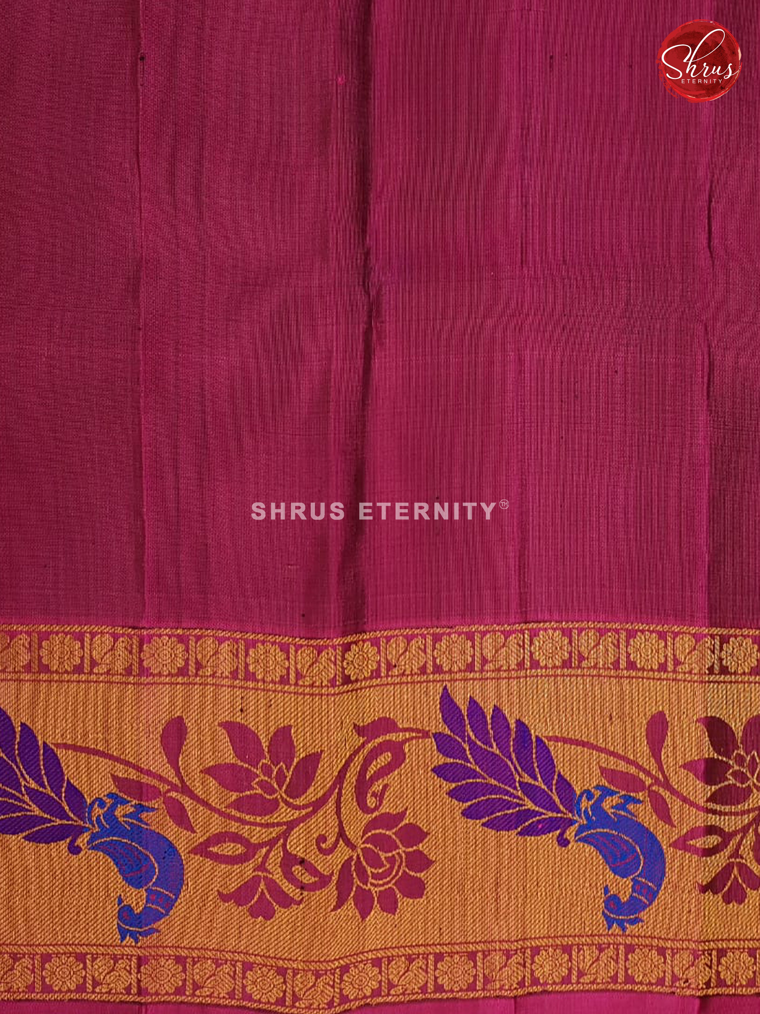 Blue & Majenta - Gadwal Silk - Shop on ShrusEternity.com