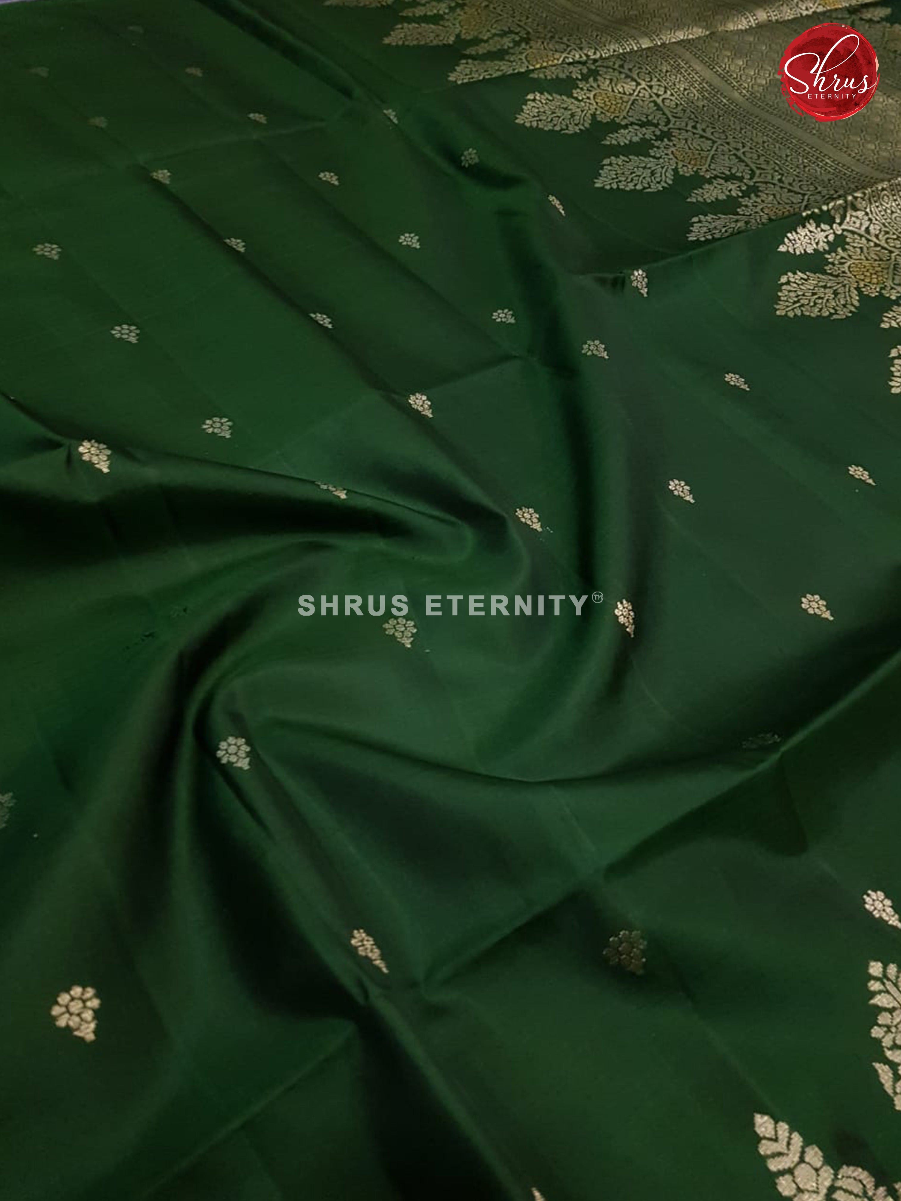 Bottle Green(Single Tone) - Soft Silk - Shop on ShrusEternity.com
