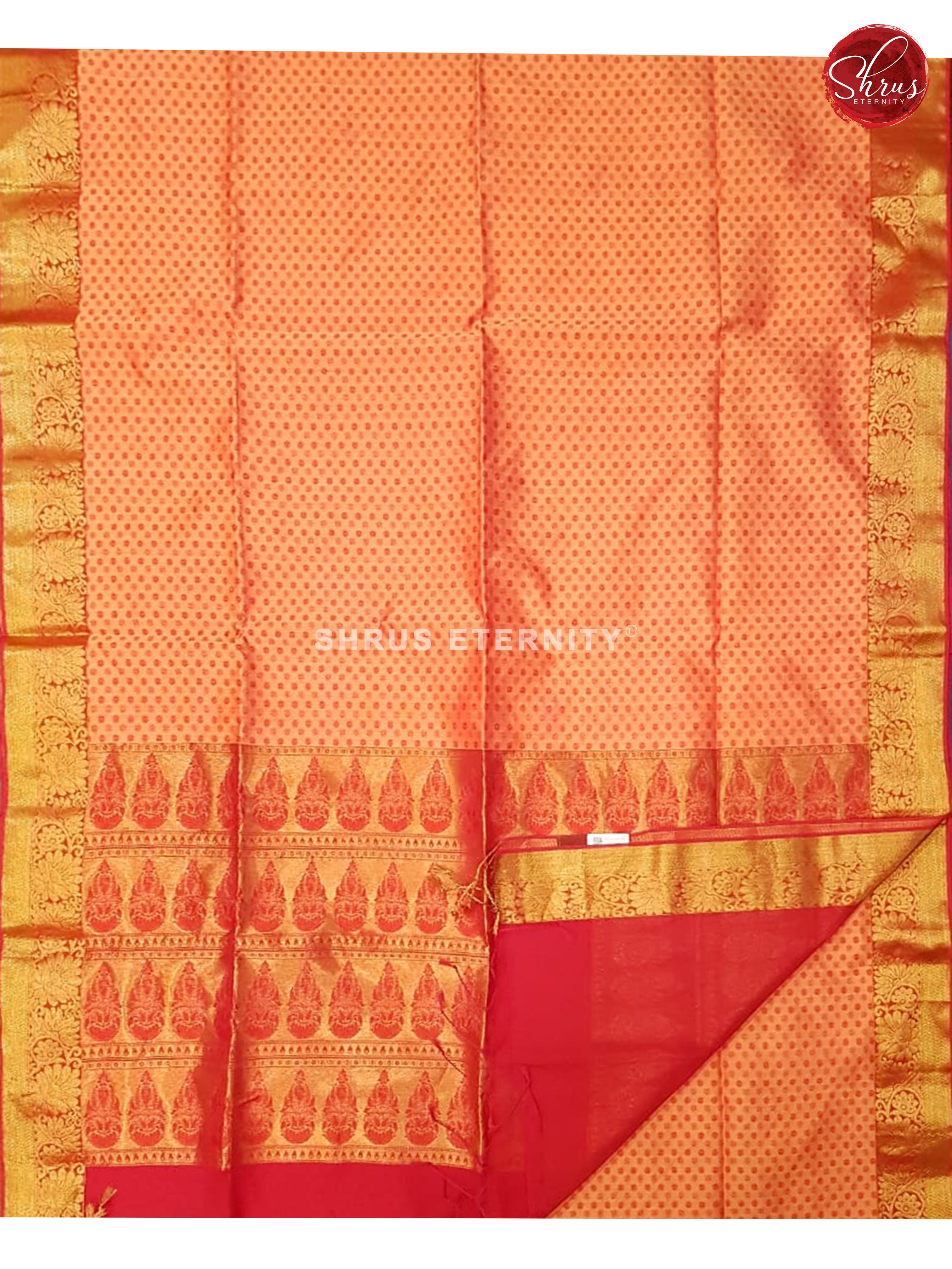 Peachish Orange & Pink - Kora Cotton - Shop on ShrusEternity.com
