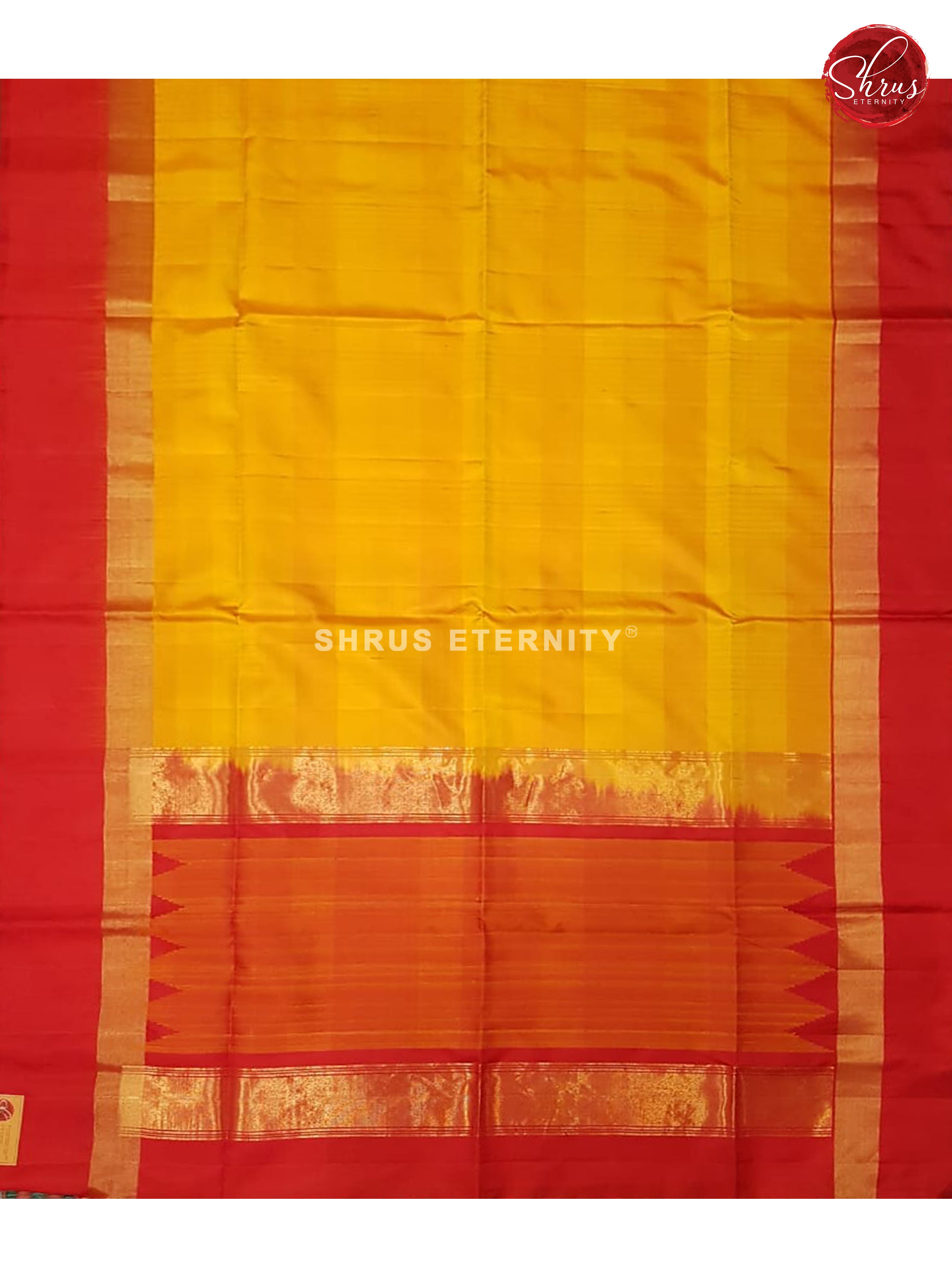 Mango Yellow & Red - Soft Silk - Shop on ShrusEternity.com