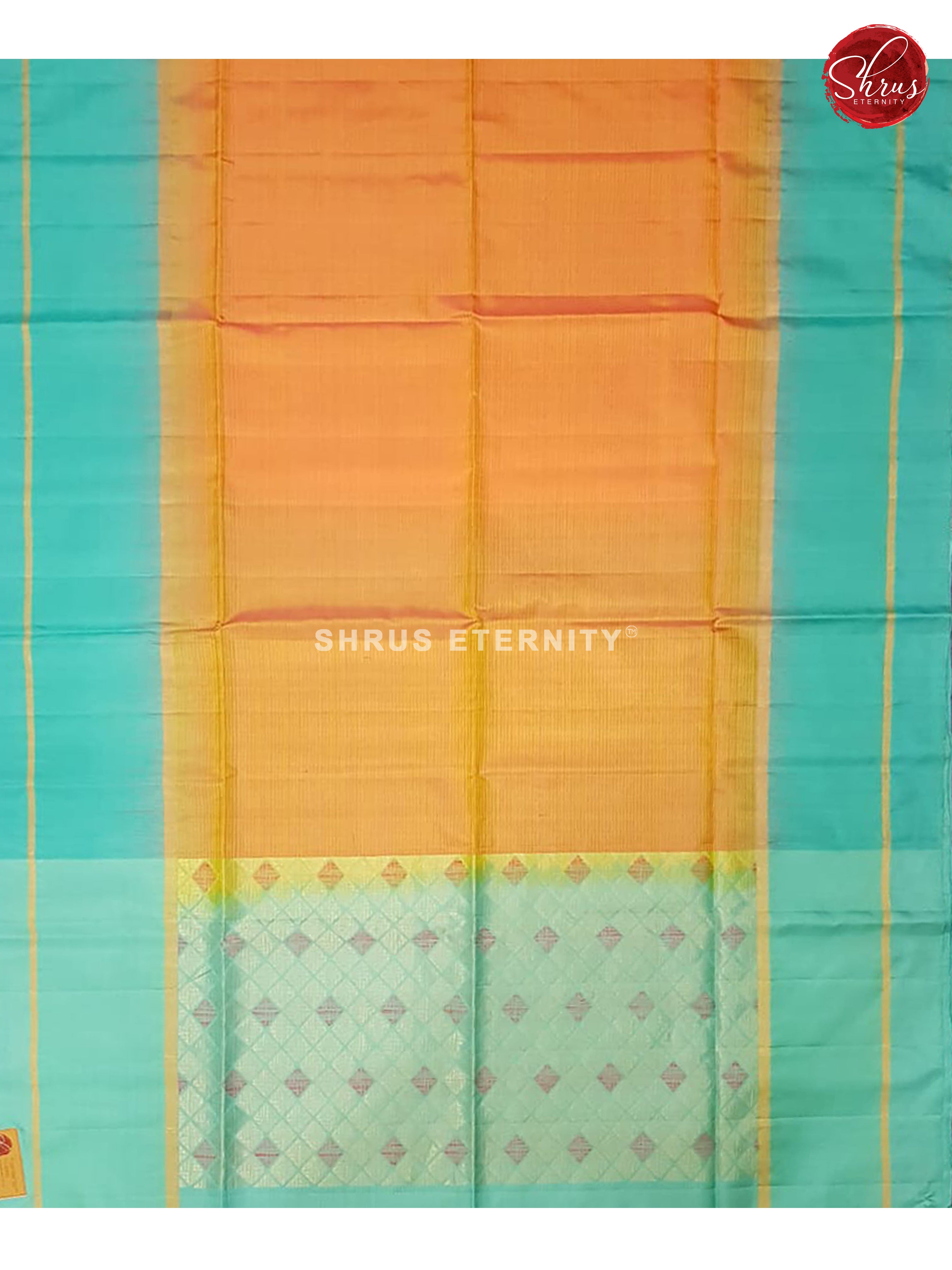 Orange & Ice Blue - Soft Silk - Shop on ShrusEternity.com