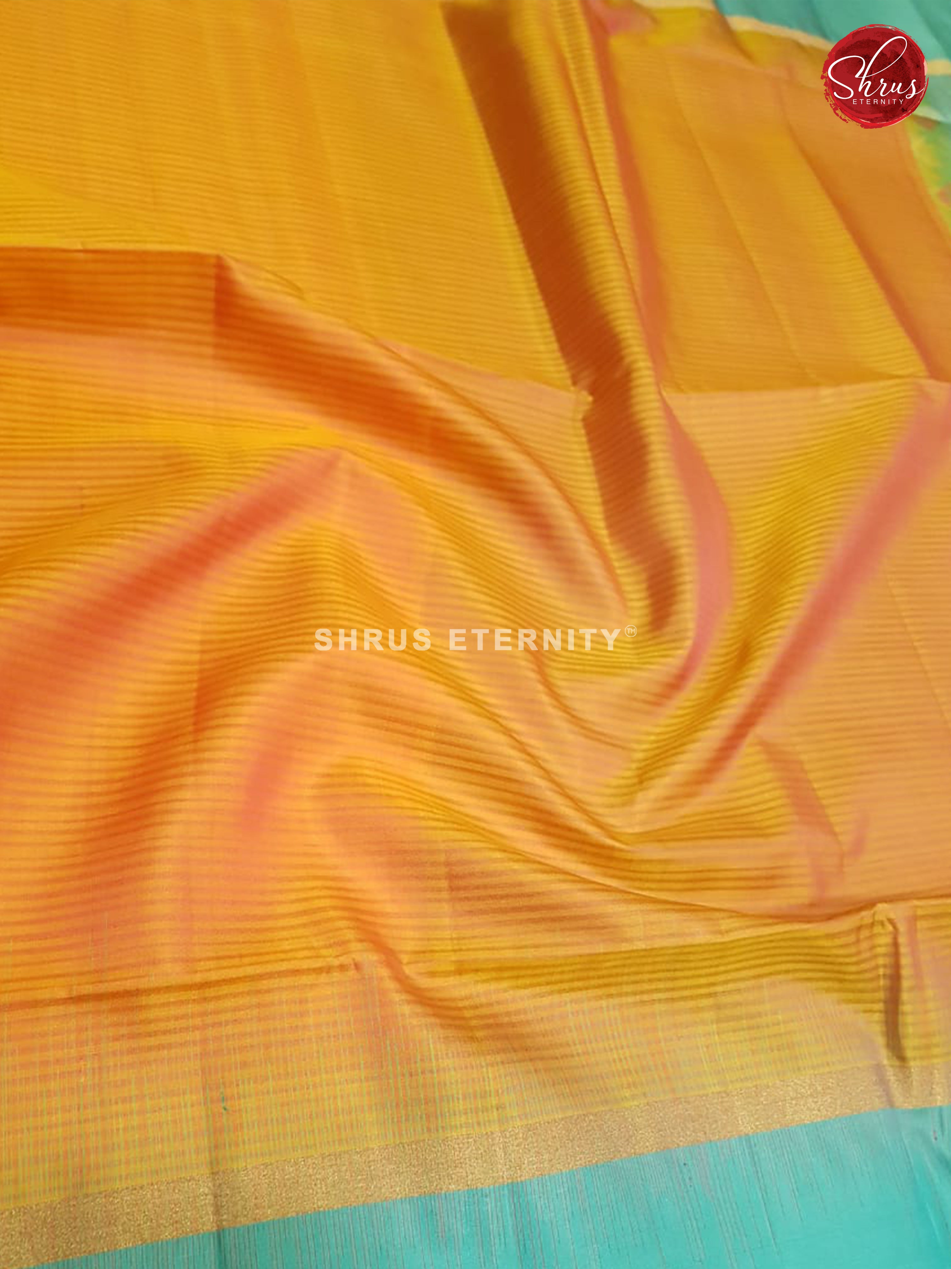 Orange & Ice Blue - Soft Silk - Shop on ShrusEternity.com