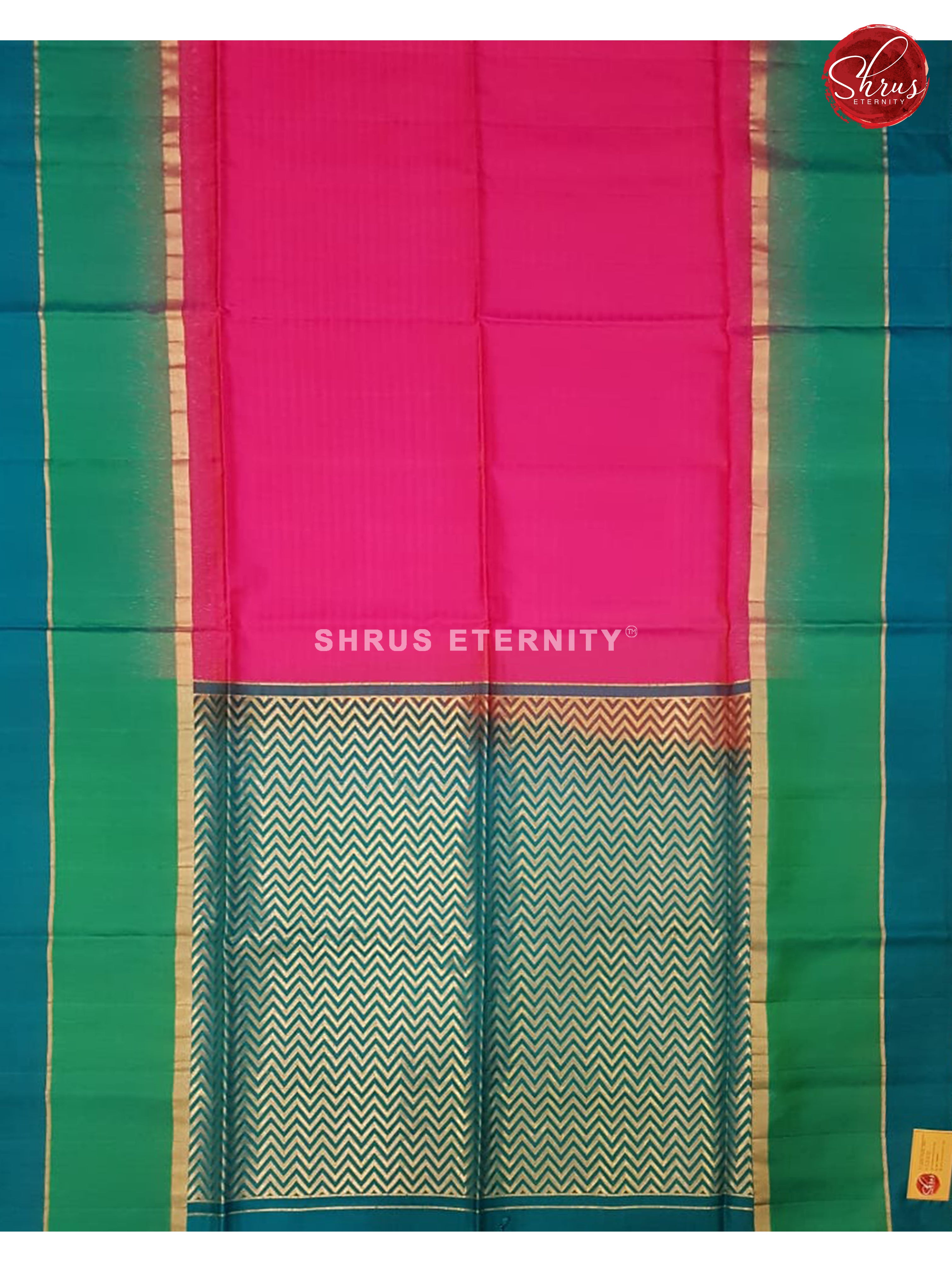 Pink & Peacock Green - Soft Silk - Shop on ShrusEternity.com