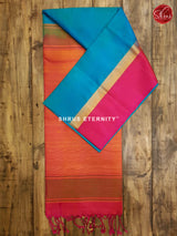Greenish Blue & Orange - Soft Silk - Shop on ShrusEternity.com