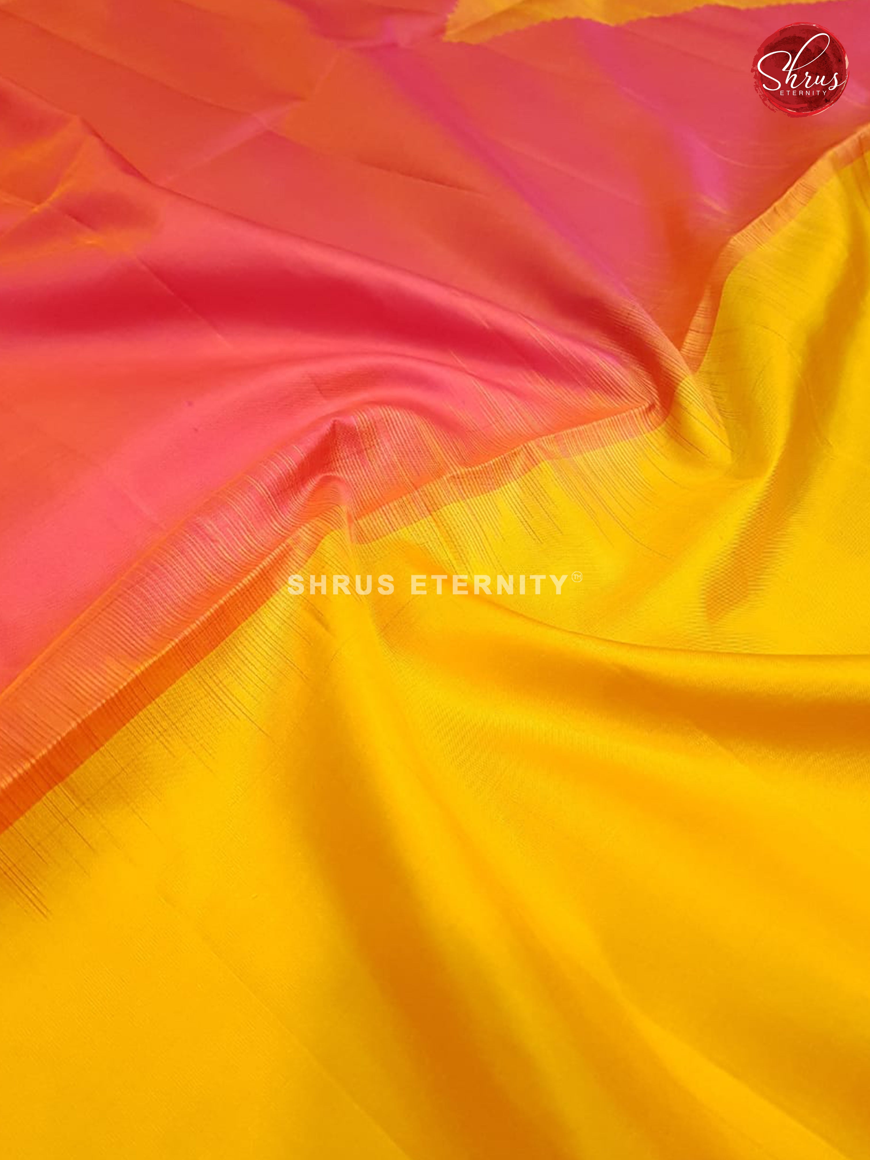 Yellow & Orangish pink - Softsilk - Shop on ShrusEternity.com