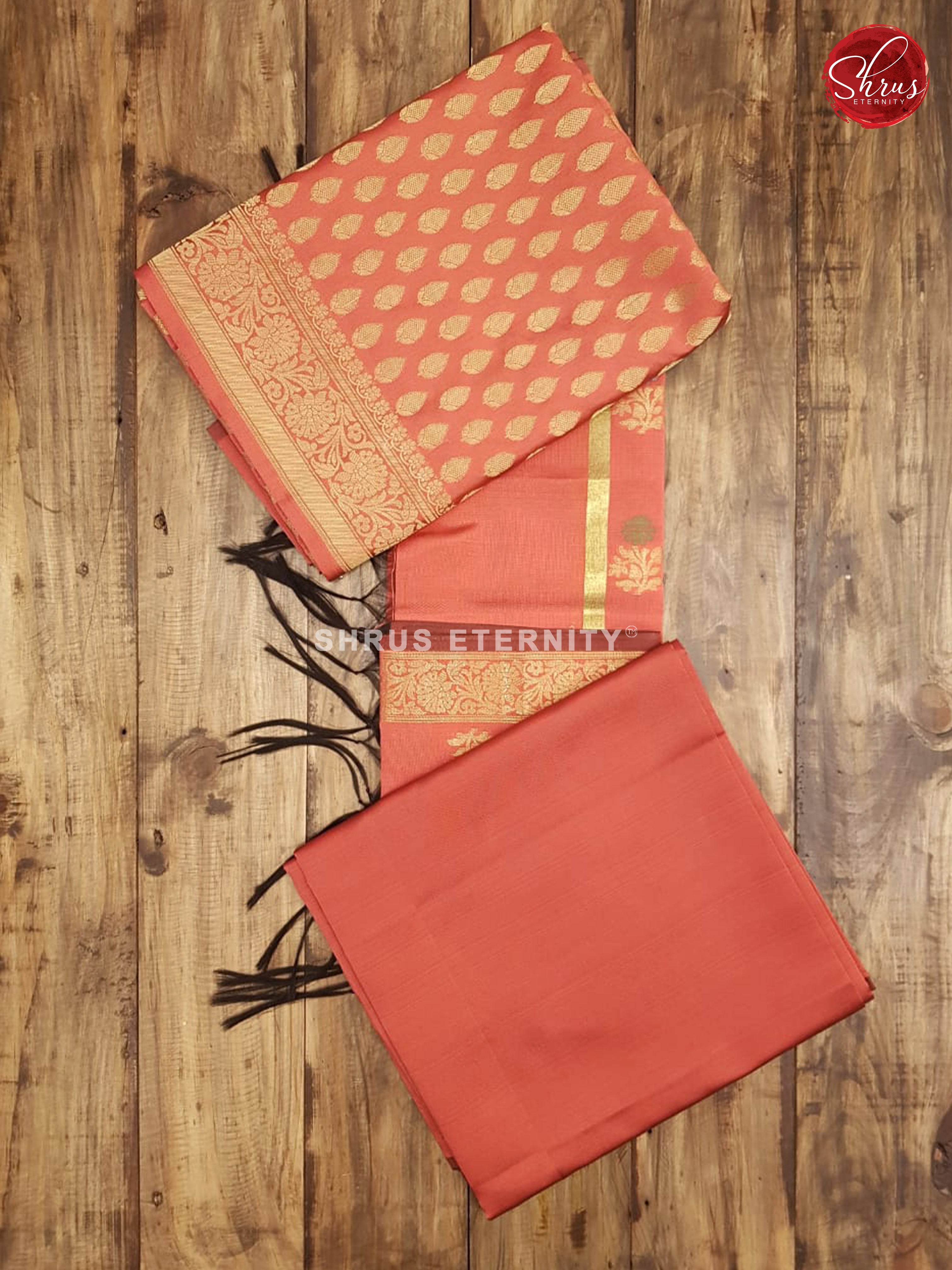 Onion Pink (Single Tone) - Semi Banarasi Suit - Shop on ShrusEternity.com