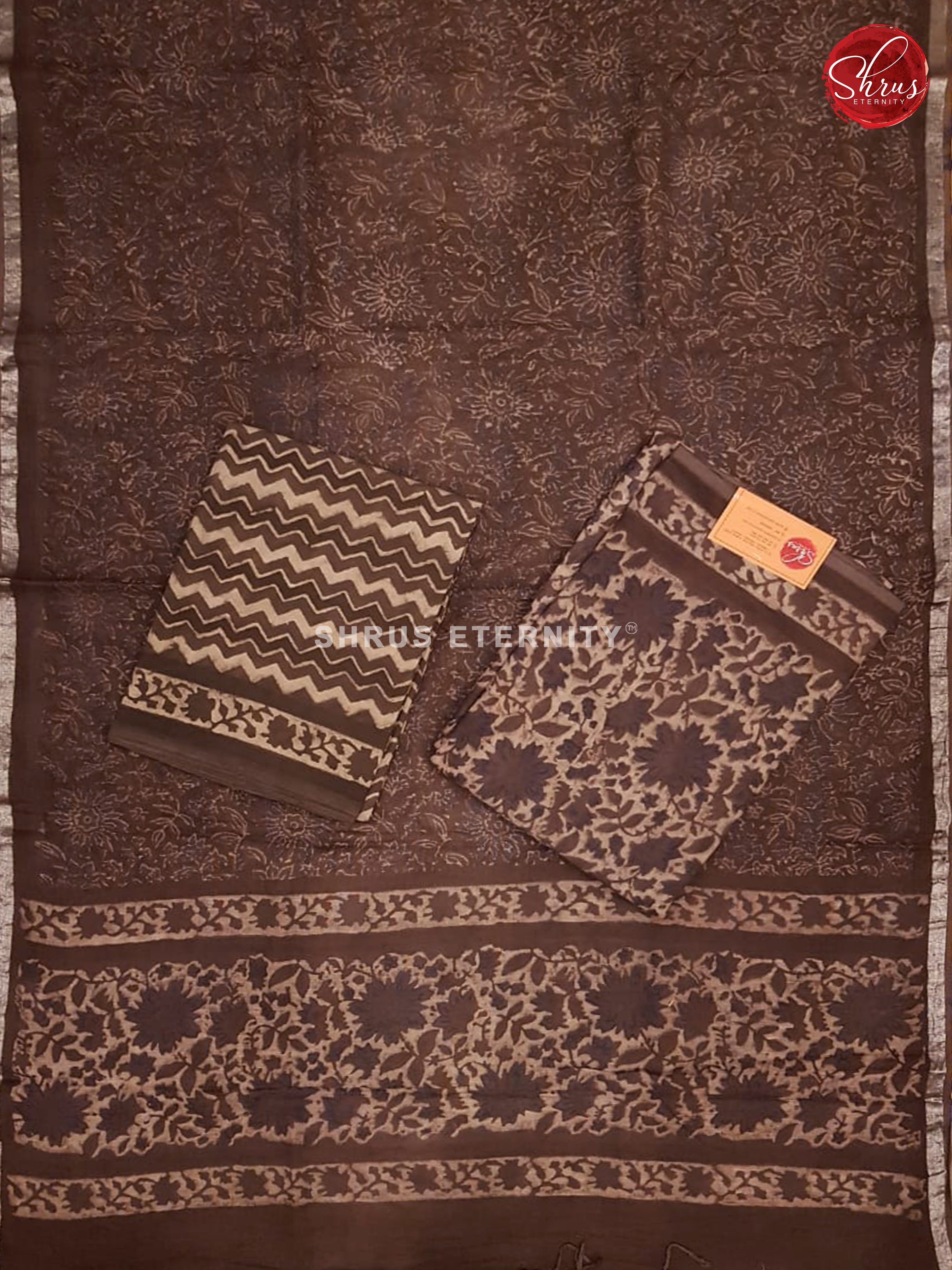 Brown(Single Tone) - khadi Linen Salwar Suit - Shop on ShrusEternity.com