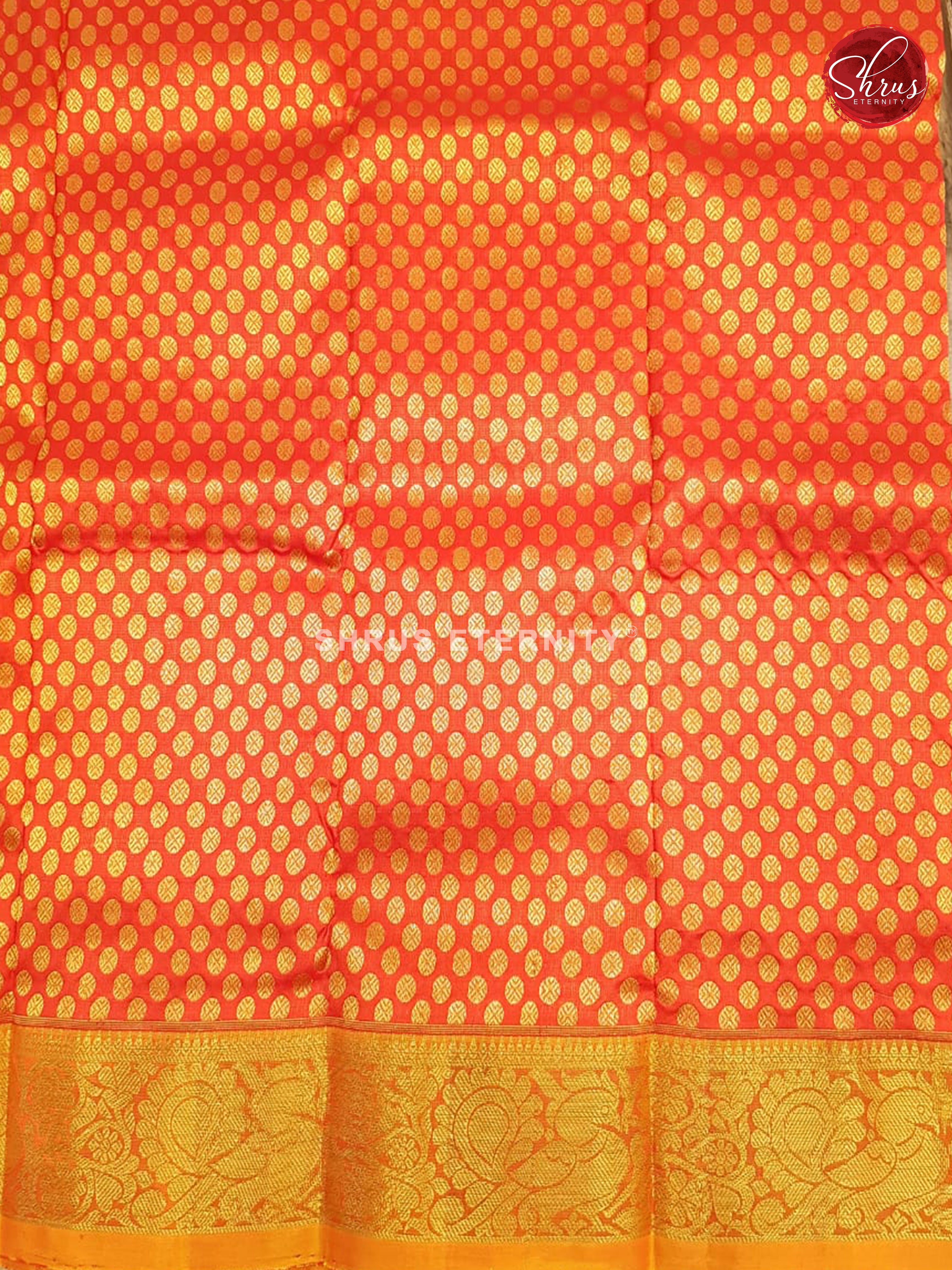 Orange & Red - Pattu Pavadai 0-2 Years - Shop on ShrusEternity.com