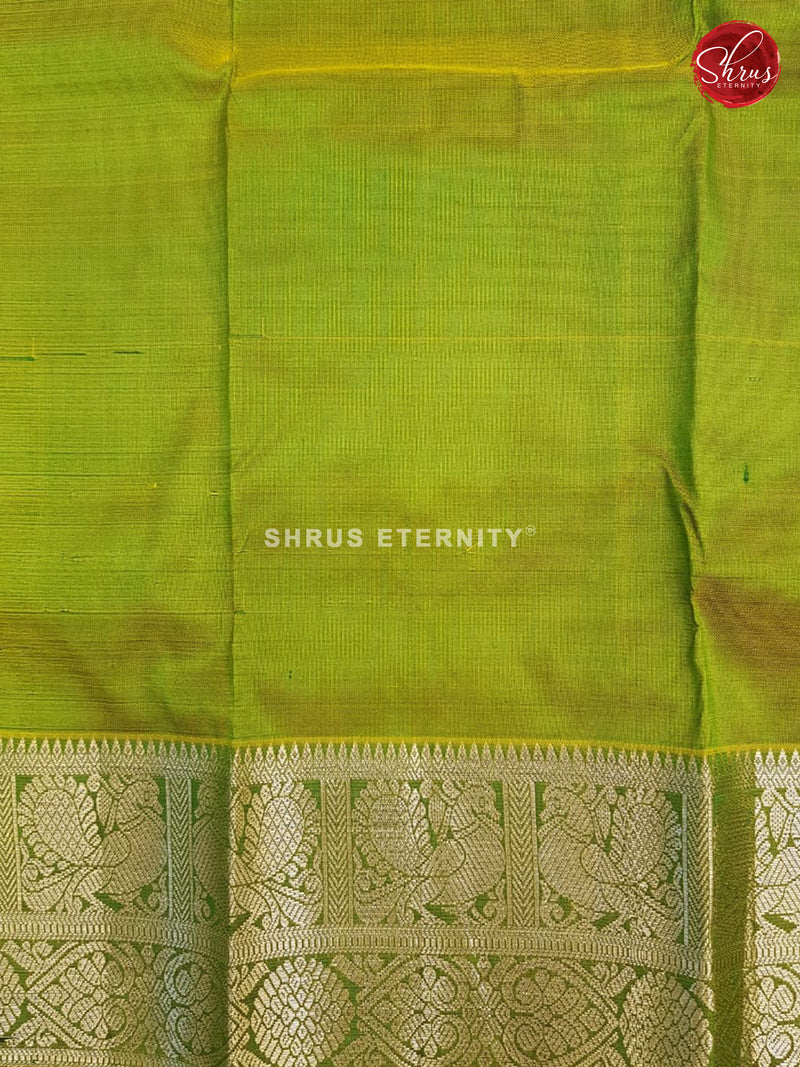 Light Green & Dark Green - Pattu Pavadai 0-2 Years - Shop on ShrusEternity.com