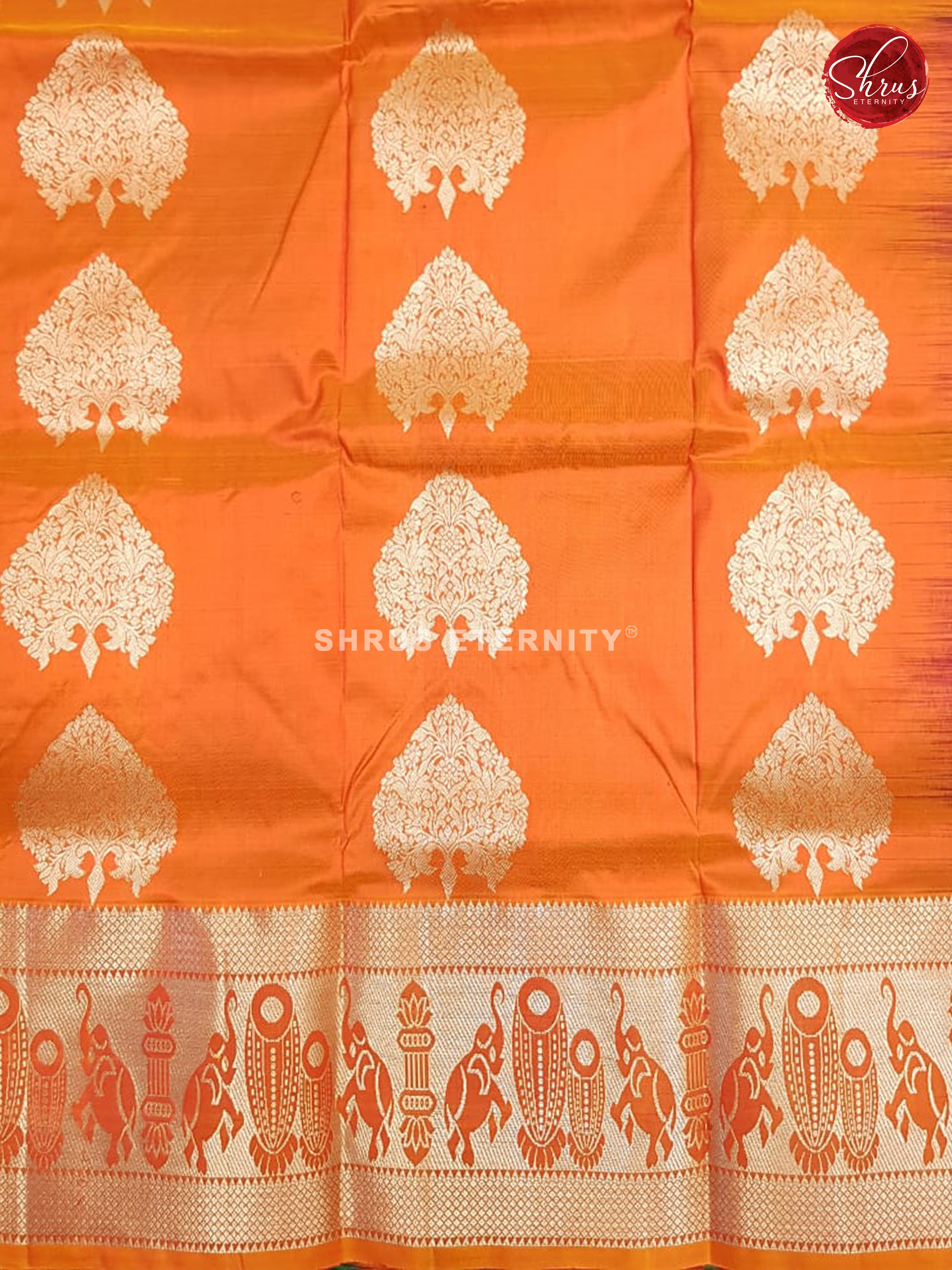 Violet & Orange - Pattu Pavadai 3-6 Years - Shop on ShrusEternity.com