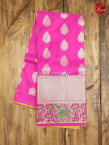 Yellow Green & Pink - Pattu Pavadai 3-6 years - Shop on ShrusEternity.com