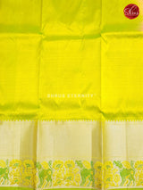 Yellow Green & Pink - Pattu Pavadai 3-6 years - Shop on ShrusEternity.com