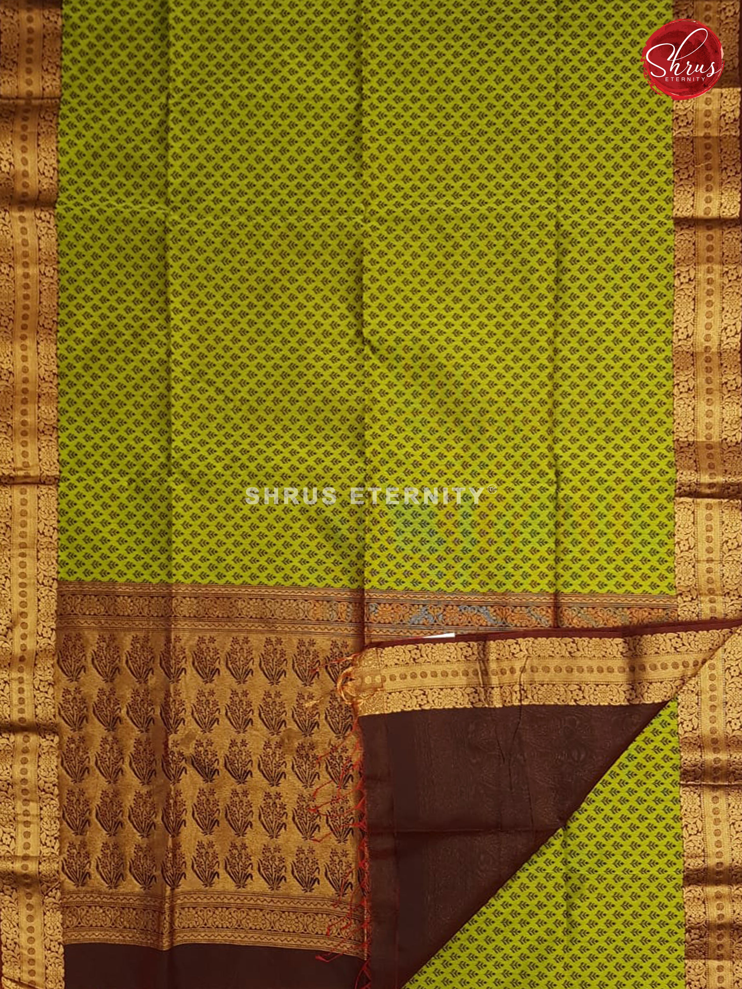 Green & Black - Kora Cotton Silk - Shop on ShrusEternity.com