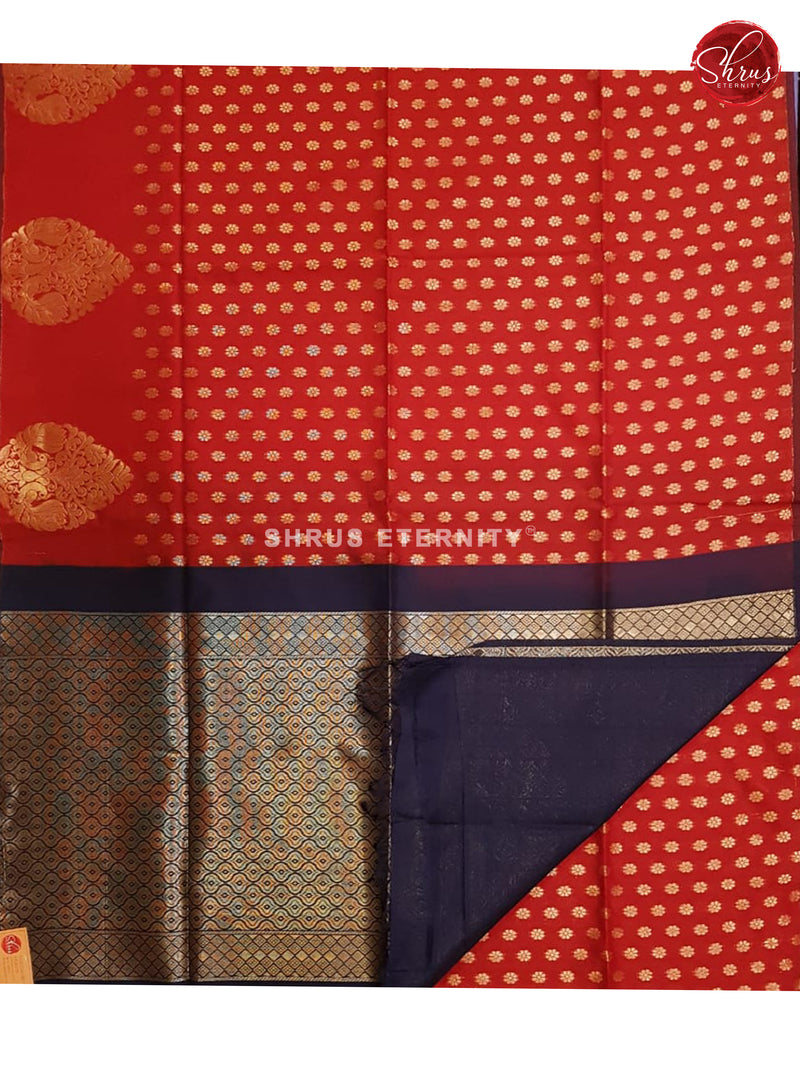 Red & Blue - Kora Cotton SIlk - Shop on ShrusEternity.com