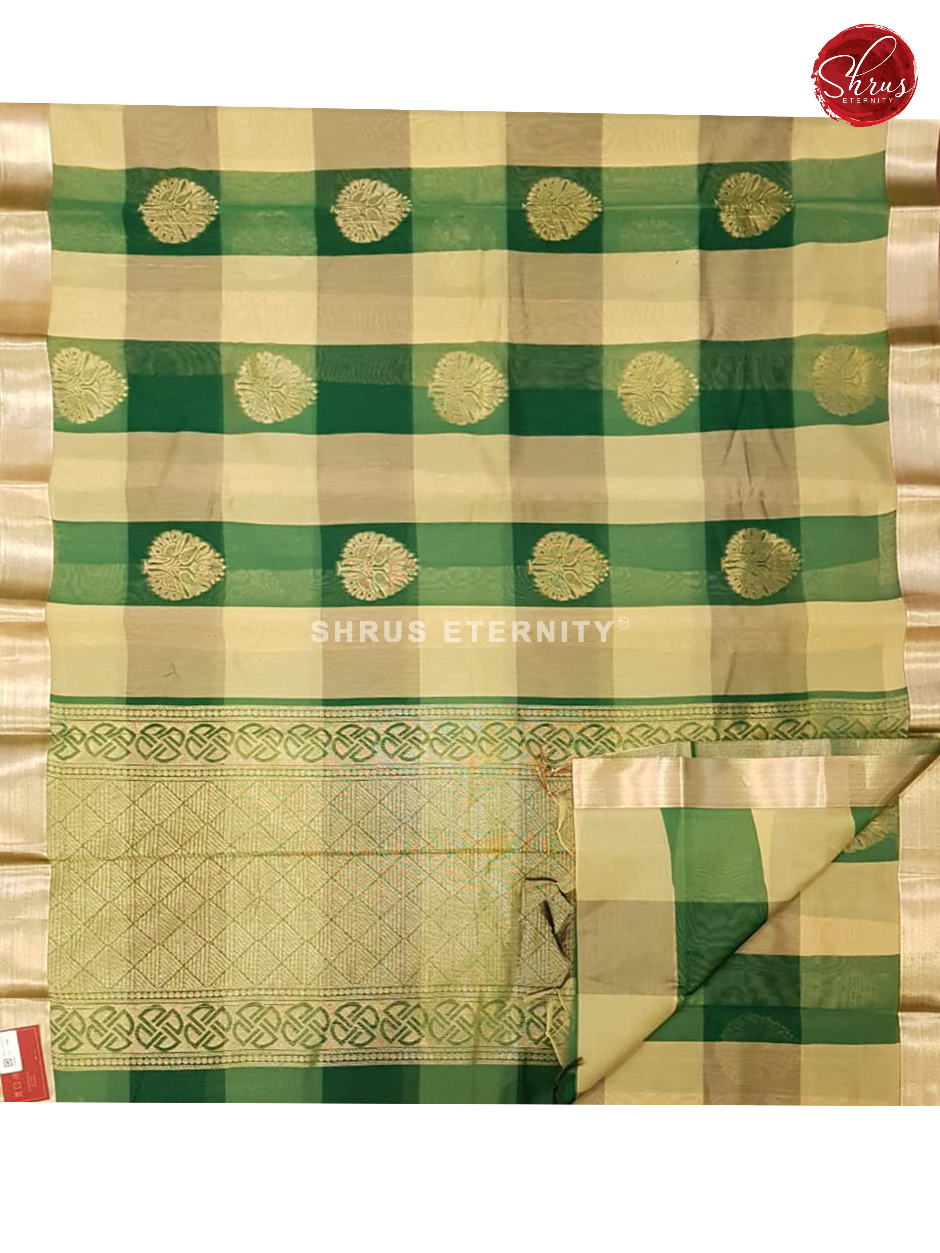 Dark Green & Beige - Kora Cotton - Shop on ShrusEternity.com