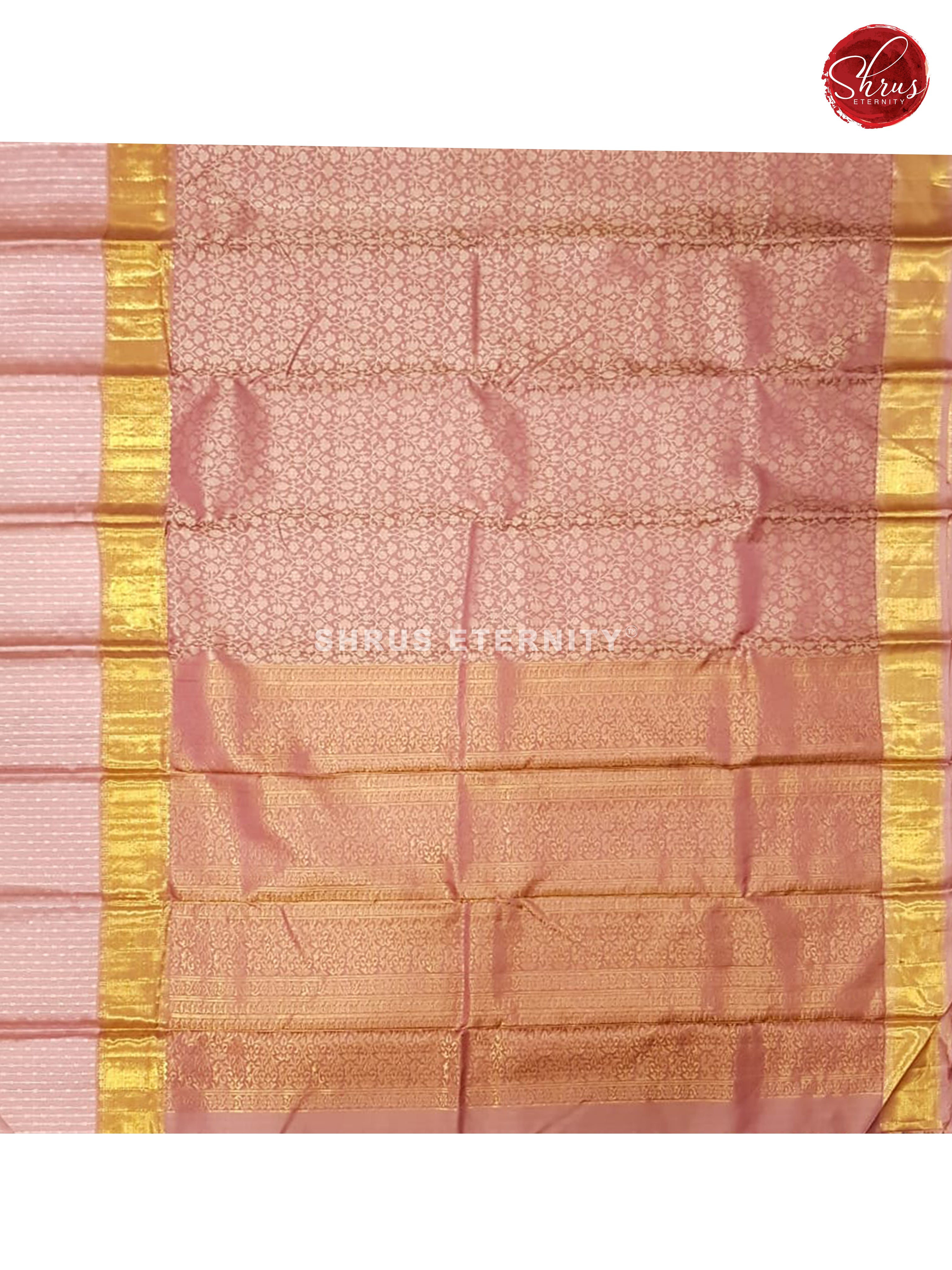 Onion Pink (Single Tone) - Kanchipuram Silk - Shop on ShrusEternity.com