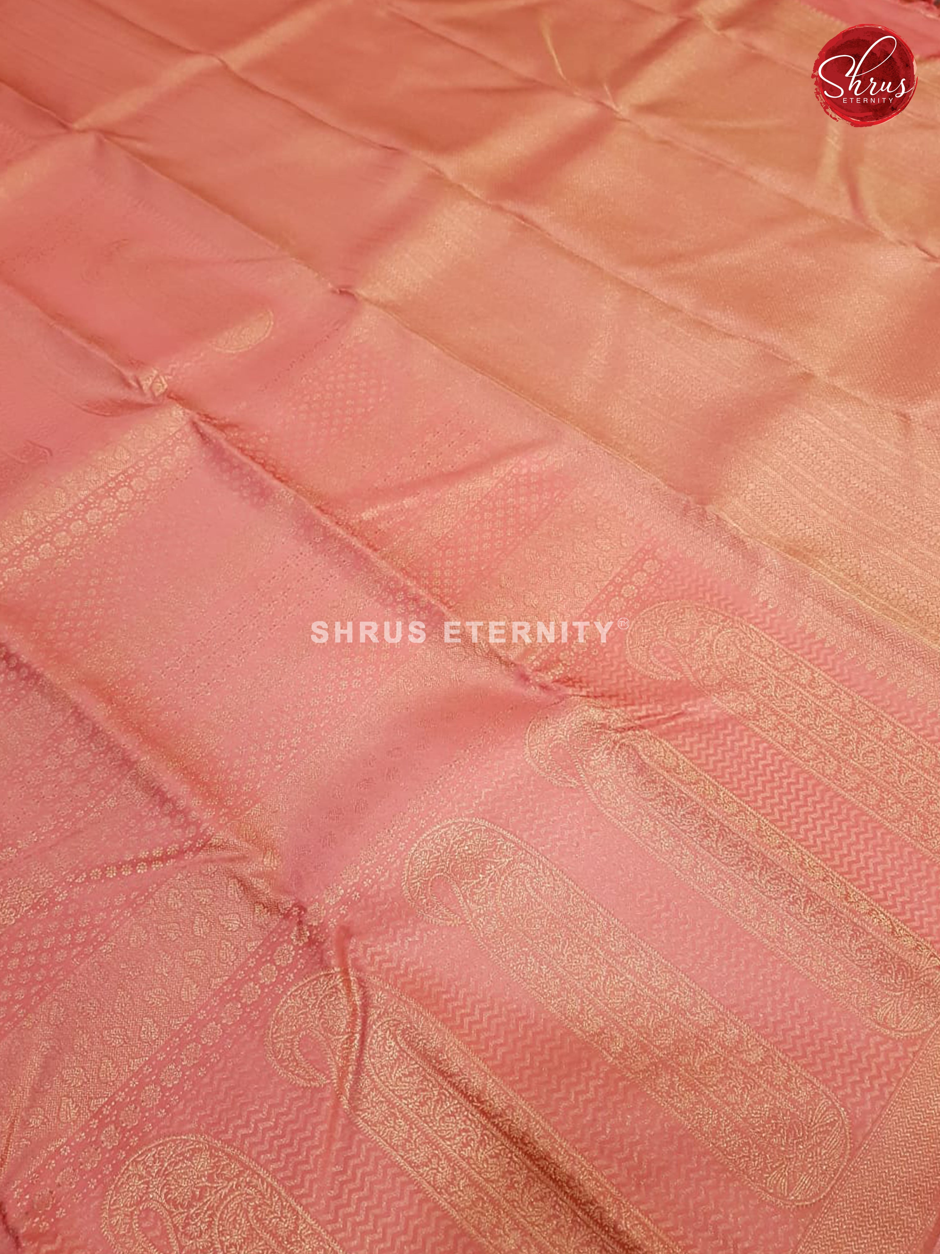 Candy Pink(Single Tone) - Kanchipuram  Silk - Shop on ShrusEternity.com