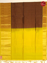 Brown & Yellow - Silk Cotton - Shop on ShrusEternity.com