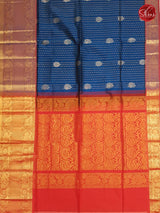 Peacock Blue & Red - Silk Cotton - Shop on ShrusEternity.com