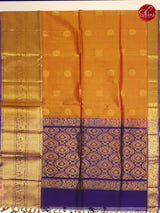 Goldish Orange & Blue - Silk Cotton - Shop on ShrusEternity.com