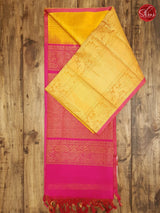 Mustard yellow & Pink - Silk Cotton - Shop on ShrusEternity.com