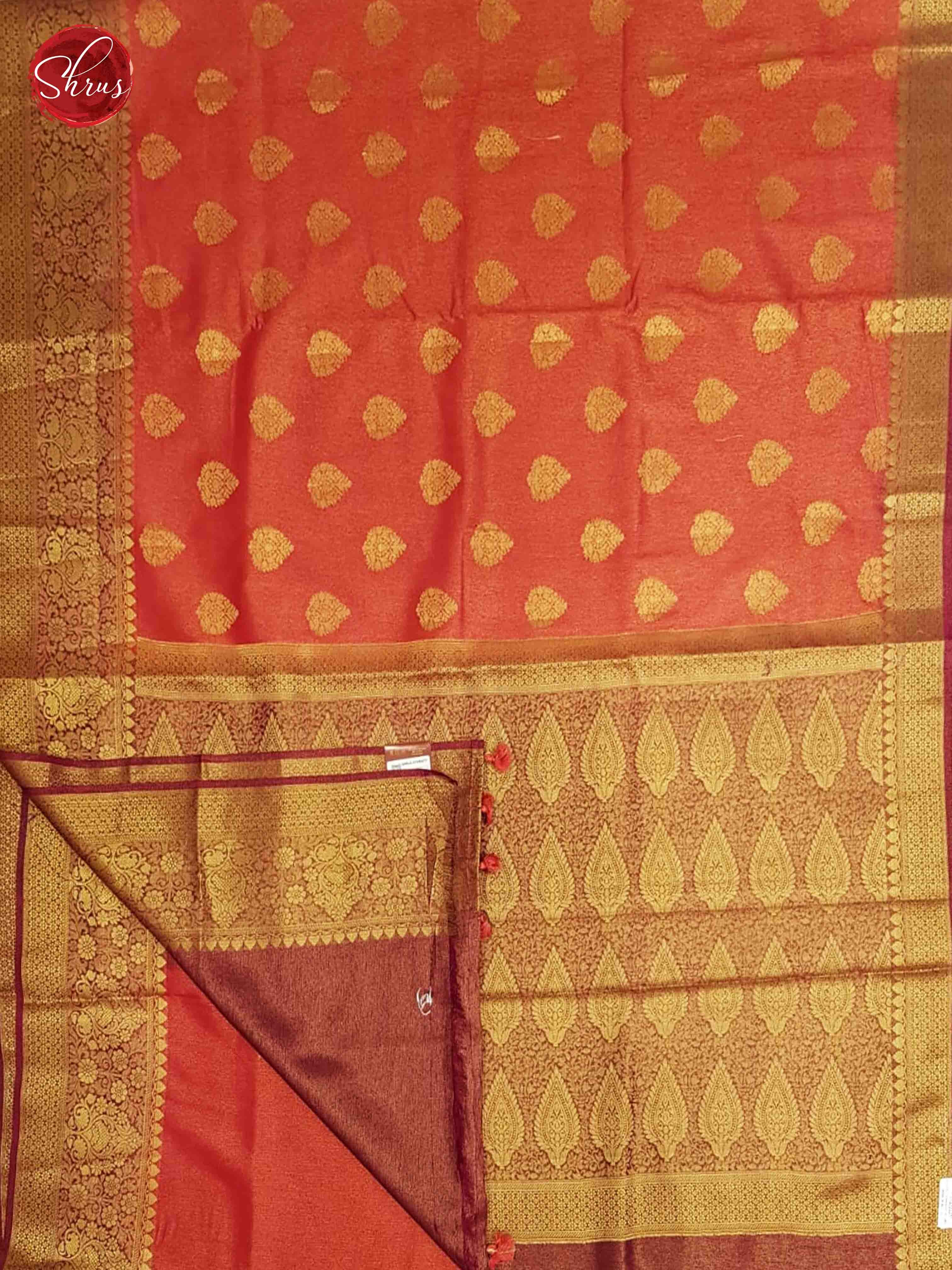 Rani Pink & Purple - Semi Banarasi with Gold zari - Shop on ShrusEternity.com