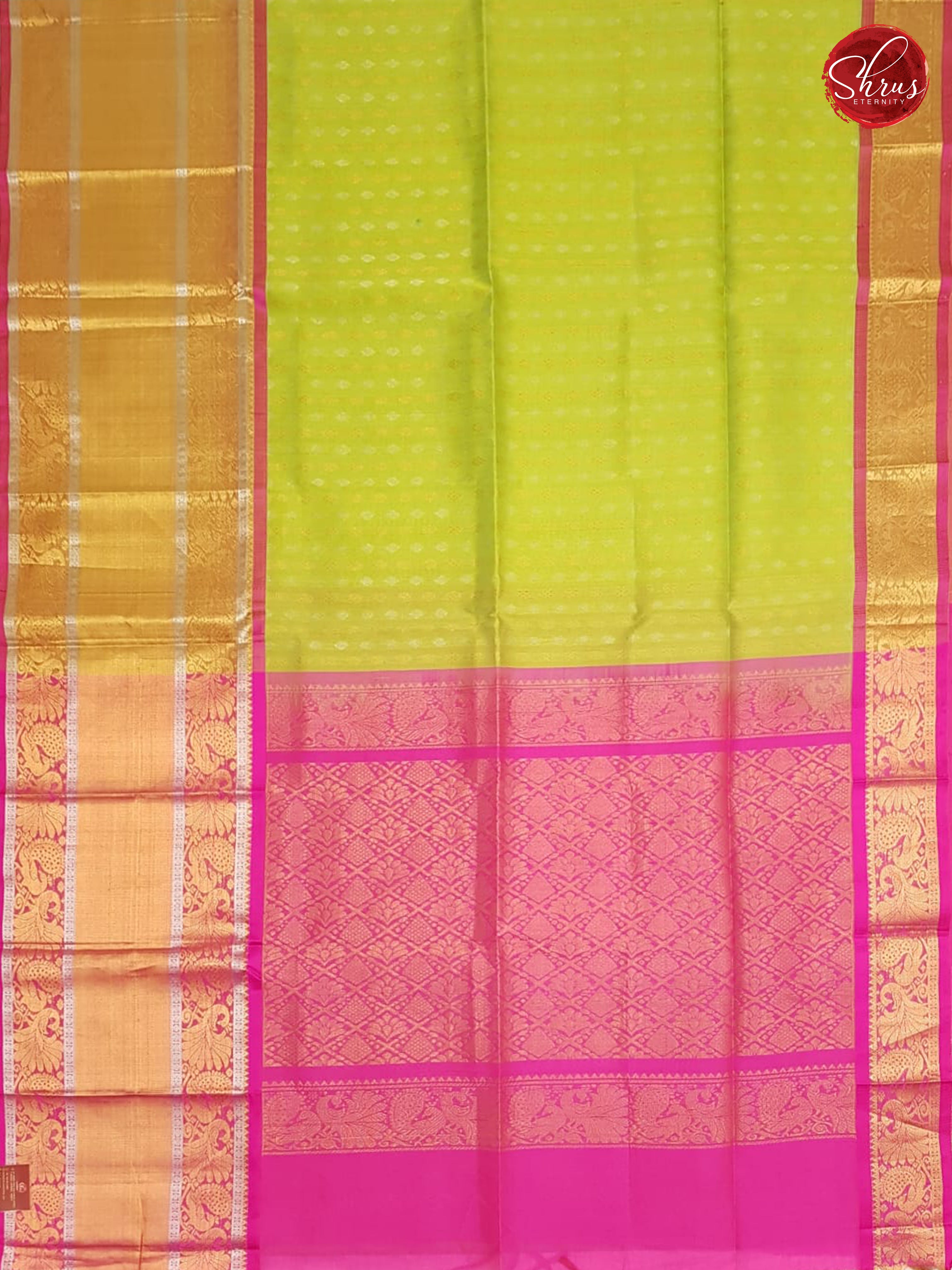 Parrot Green & Pink - Silk Cotton - Shop on ShrusEternity.com