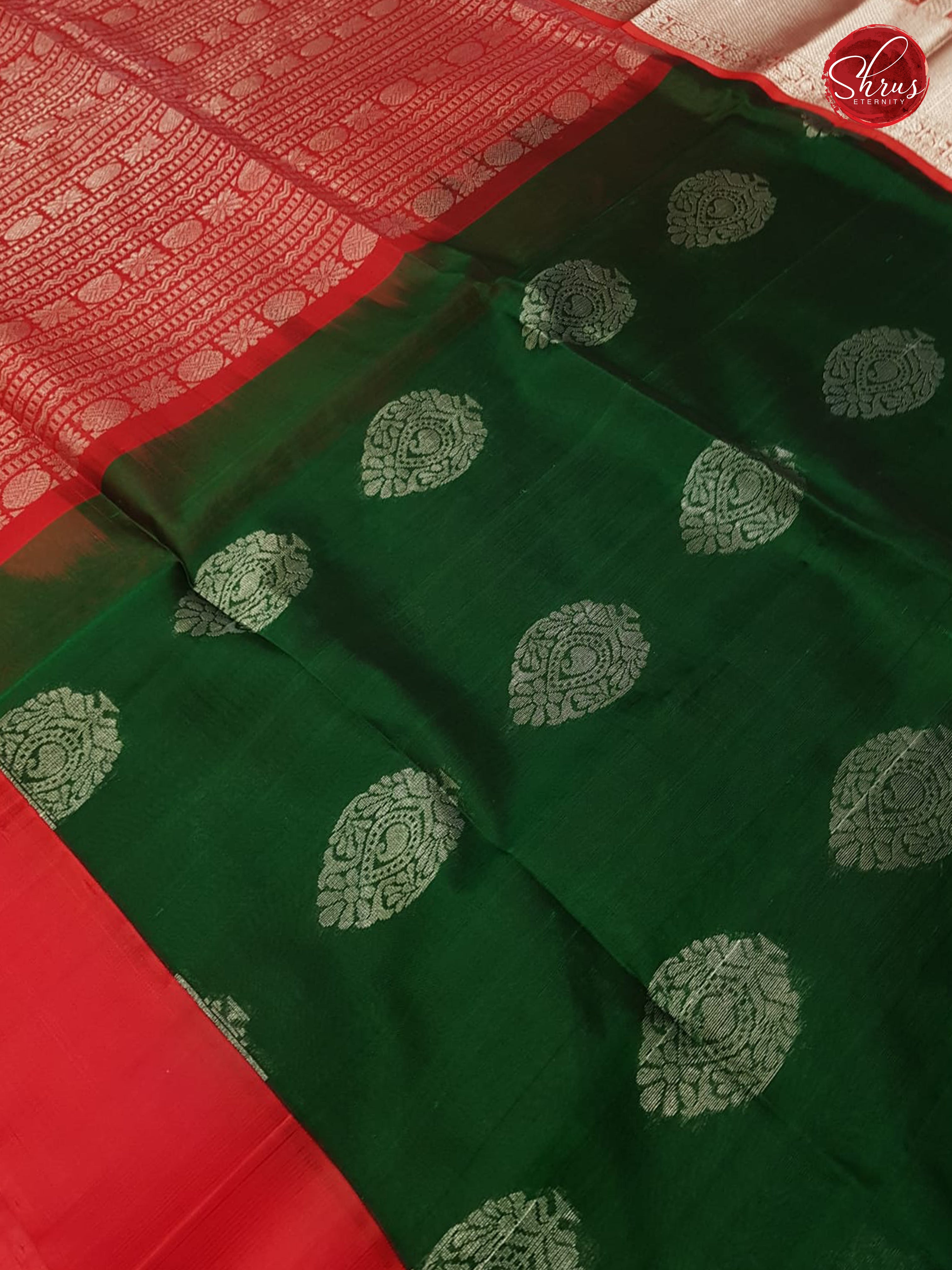 Green & Red- Silk Cotton - Shop on ShrusEternity.com