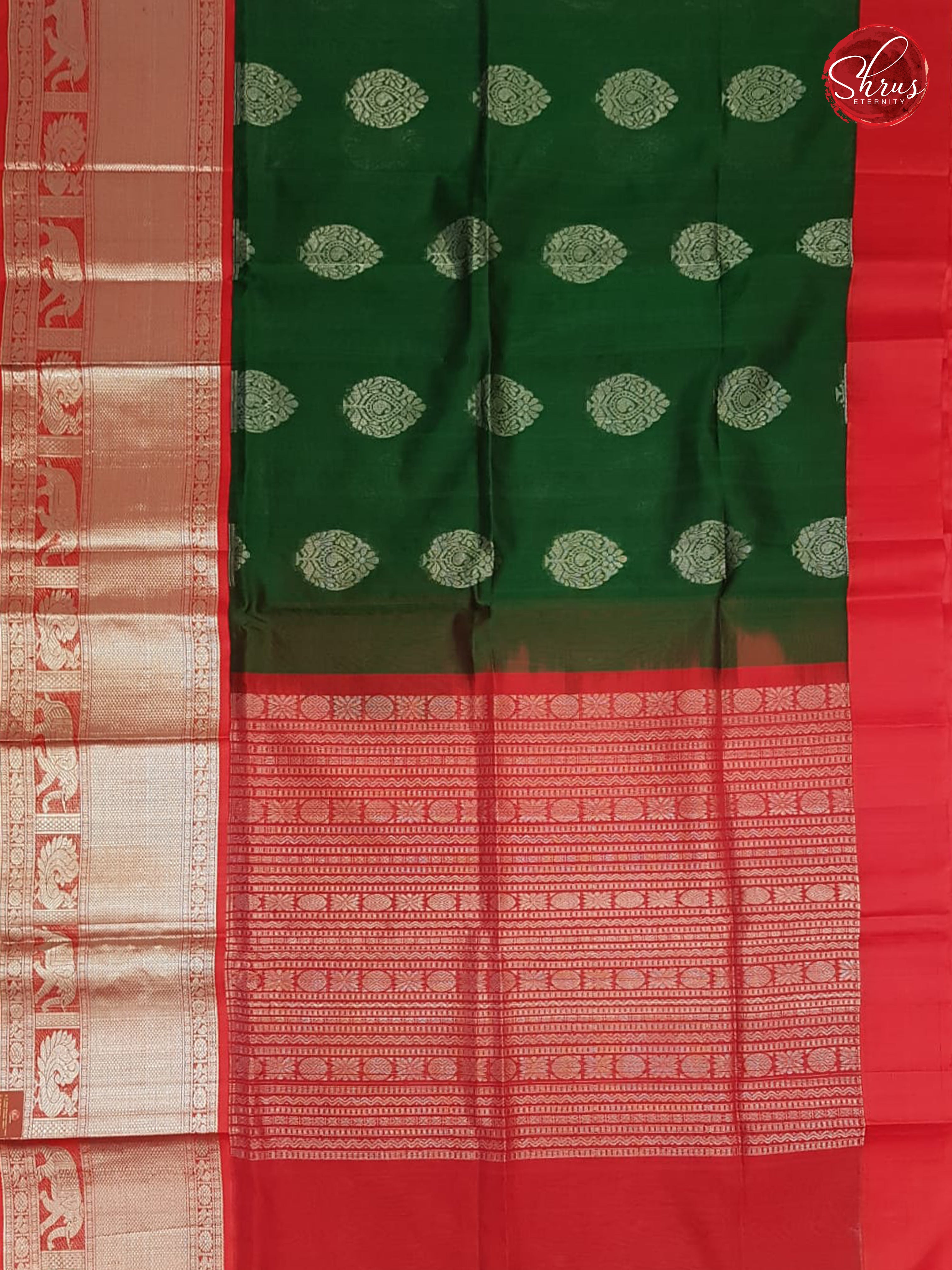 Green & Red- Silk Cotton - Shop on ShrusEternity.com