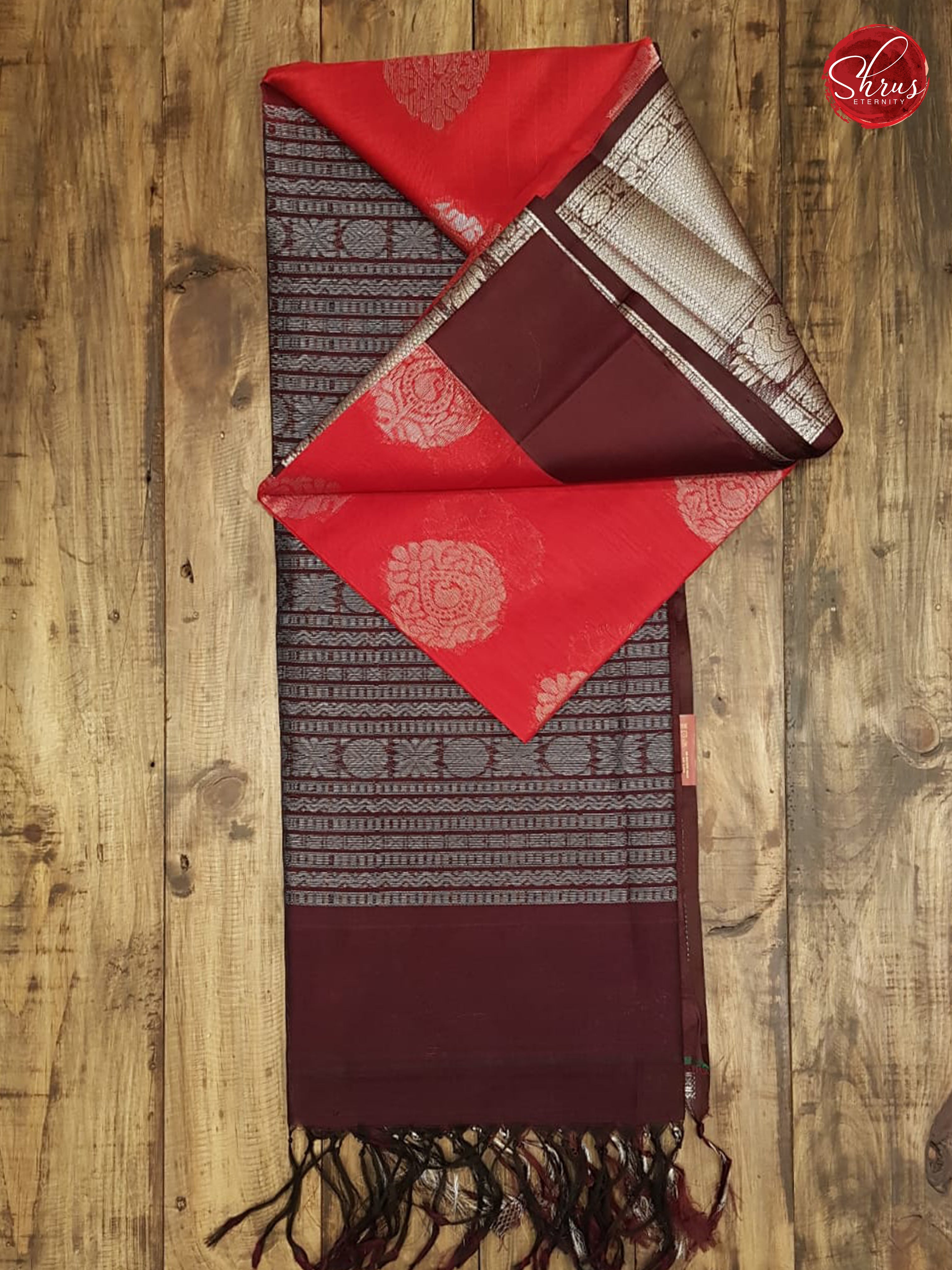 Red & Brown - Silk Cotton - Shop on ShrusEternity.com