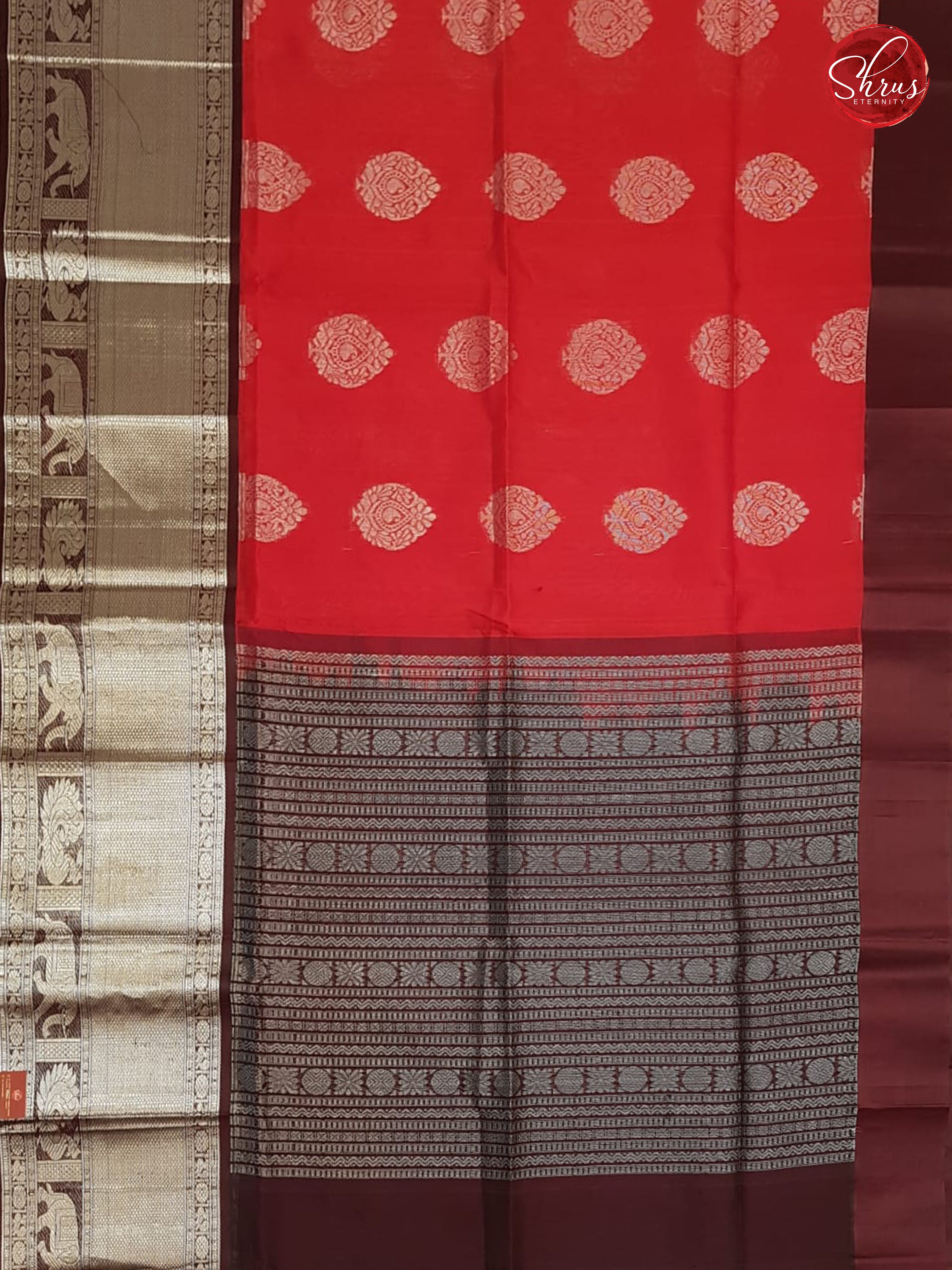 Red & Brown - Silk Cotton - Shop on ShrusEternity.com