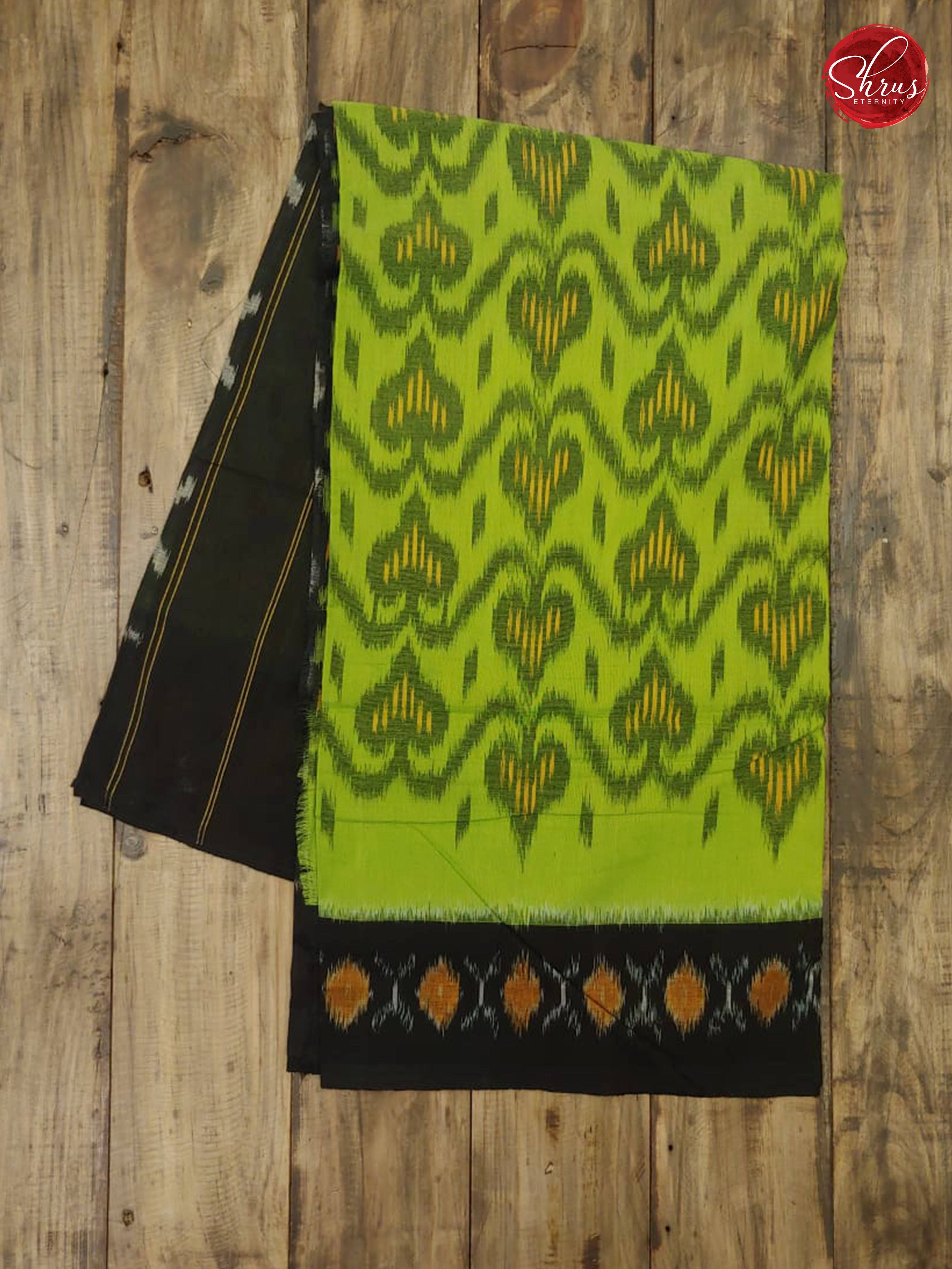 Green & Black - Ikkat Cotton - Shop on ShrusEternity.com