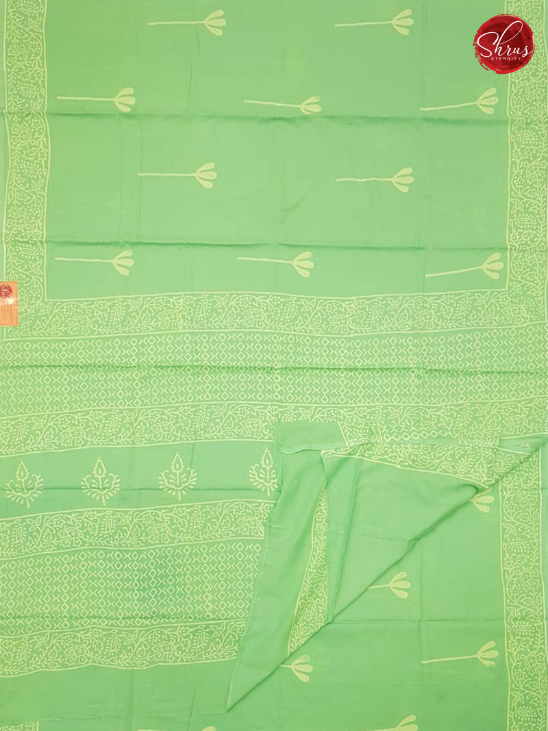 Pista Green & White - Jaipur Cotton - Shop on ShrusEternity.com