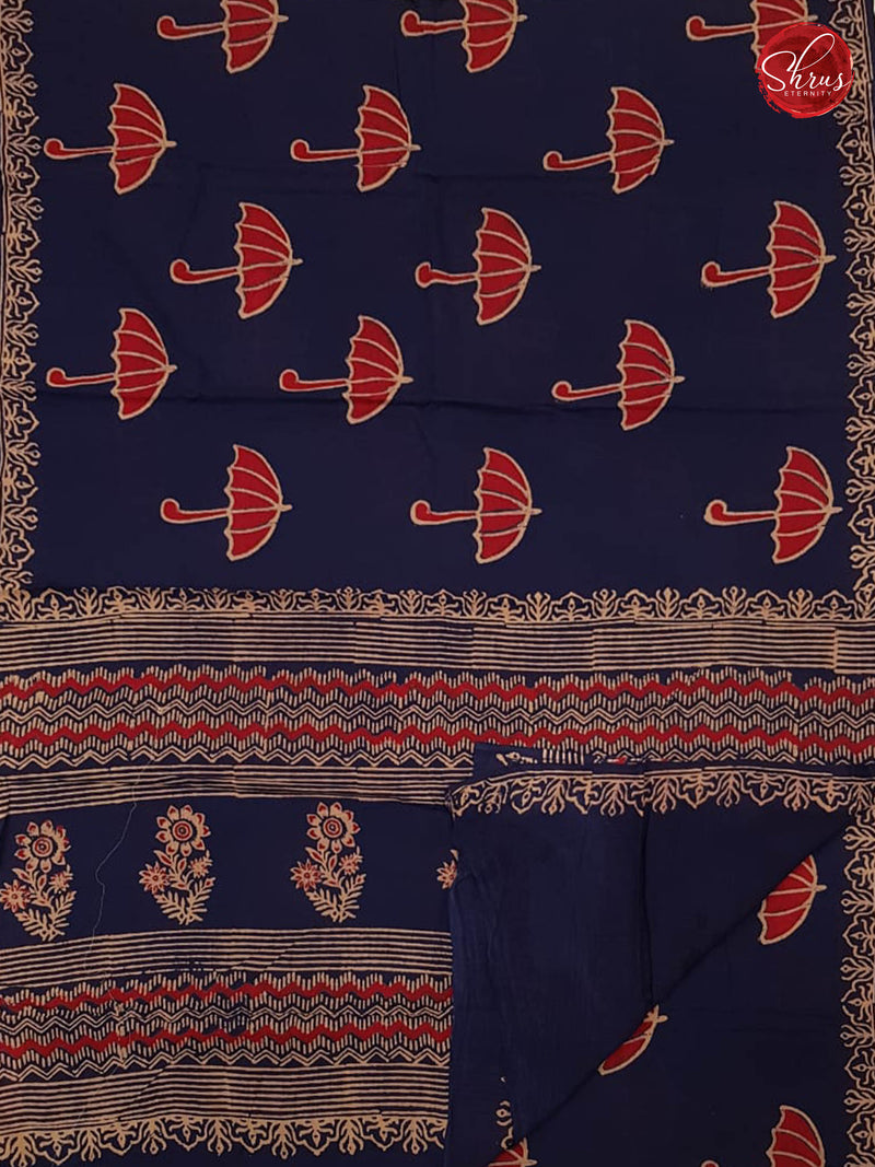 Blue & Red - Jaipur Cotton - Shop on ShrusEternity.com