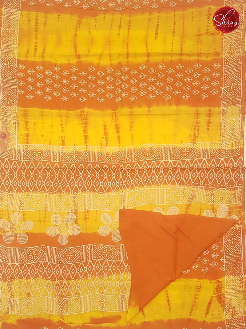 Yellow & Orange - Jaipur Cotton - Shop on ShrusEternity.com