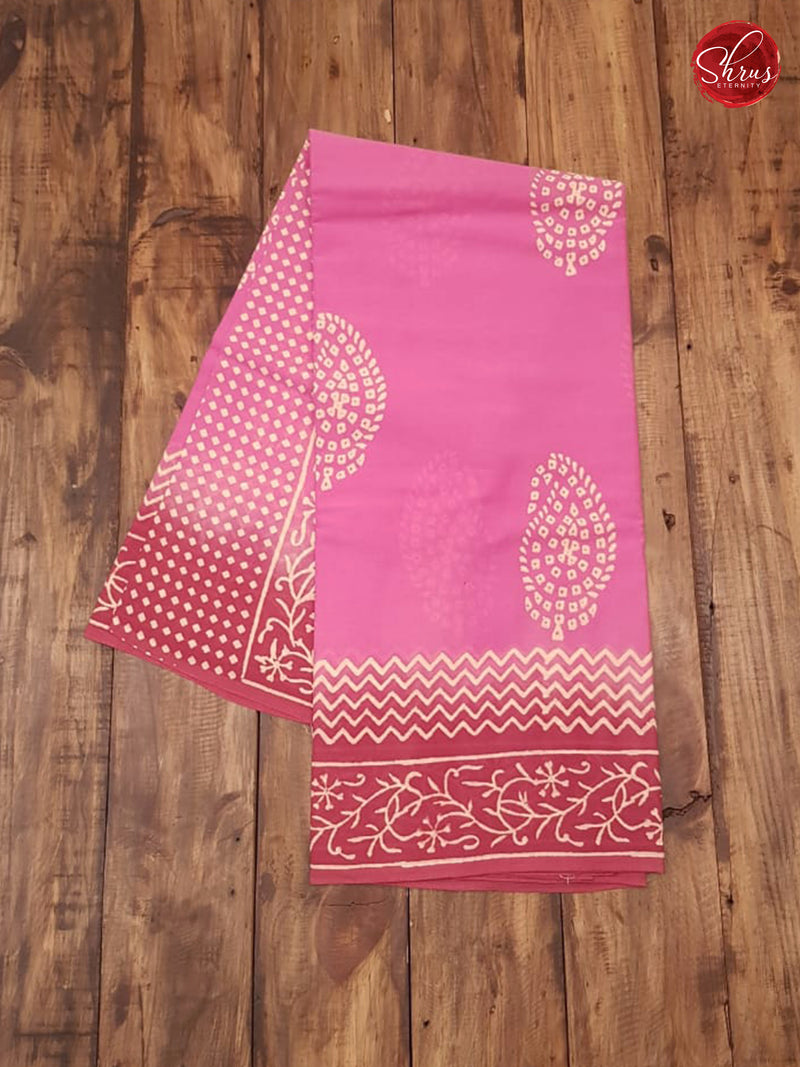 Pink &  Maroon - Jaipur Cotton - Shop on ShrusEternity.com