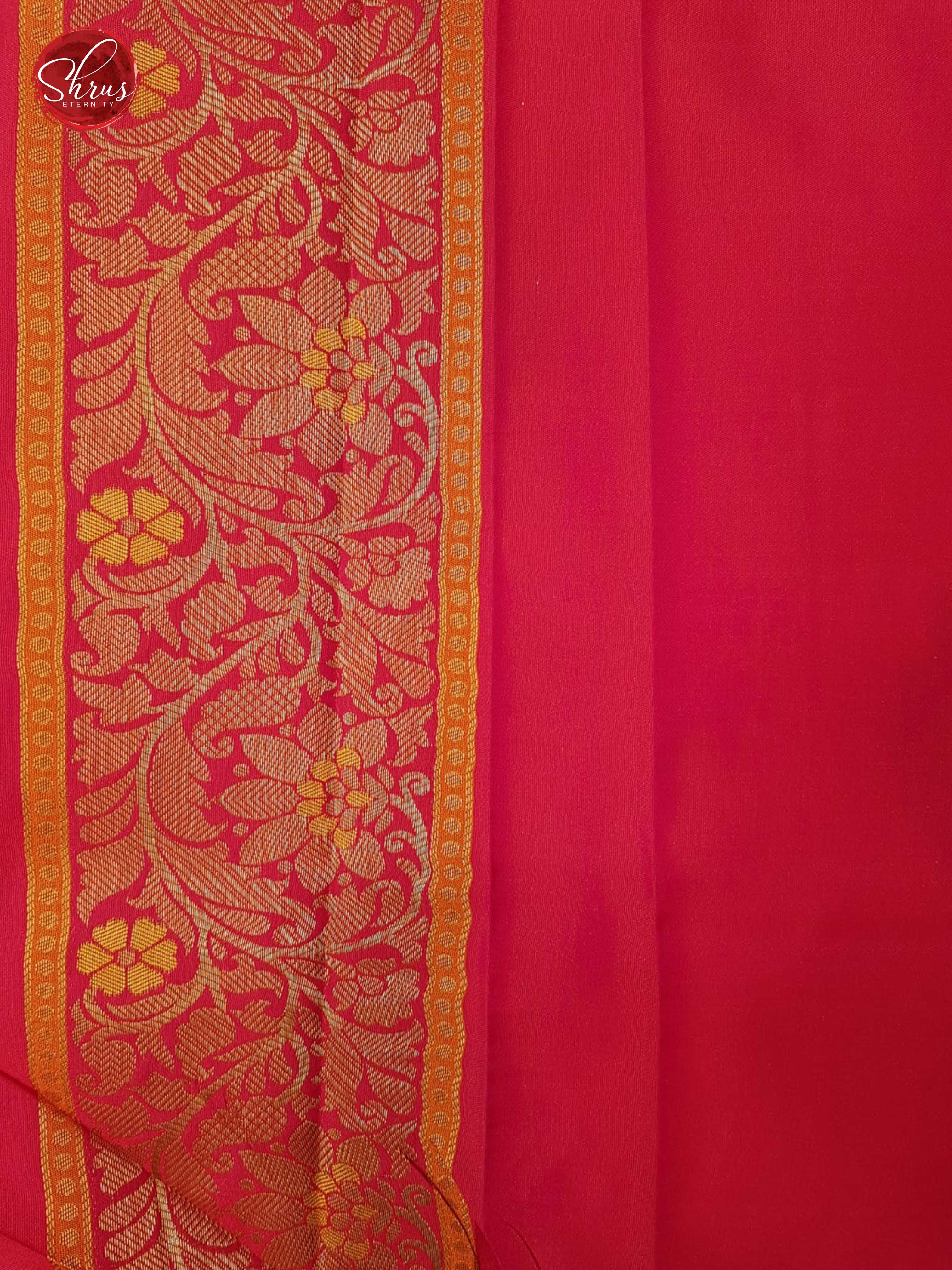 Yellow & Pink - Semi Banarasi with Gold zari - Shop on ShrusEternity.com