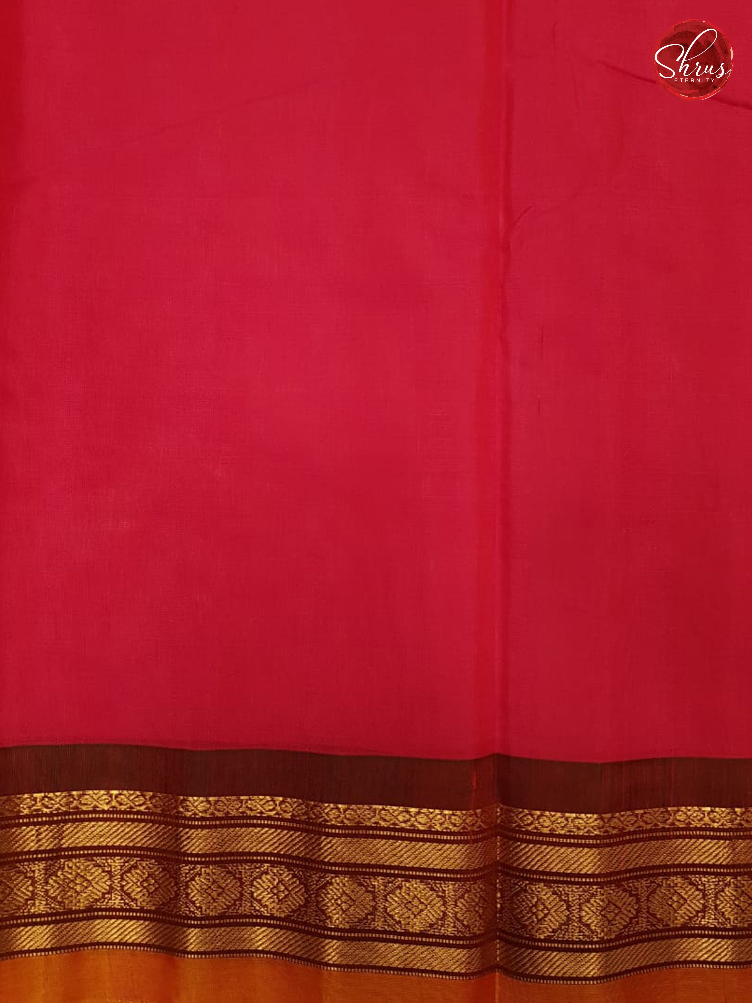 Rani Pink & Maroon - Gadwal Silk Cotton - Shop on ShrusEternity.com