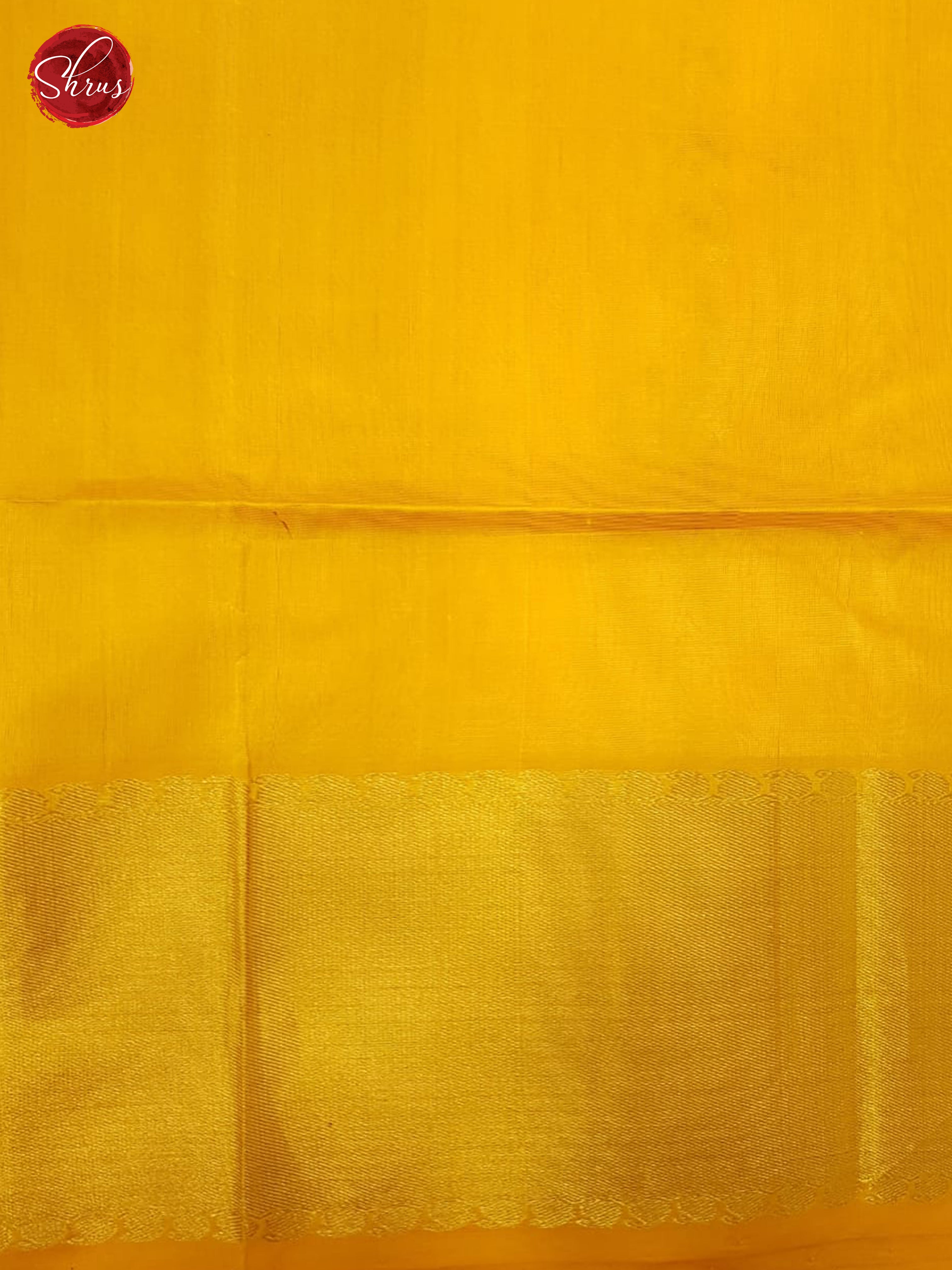 Yellow(Single Tone) - Silk Cotton with Gold Zari Border - Shop on ShrusEternity.com
